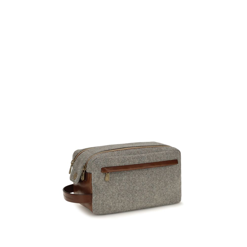 Brunello Cucinelli Gray Wool Oves Aries Other Men's Accessories