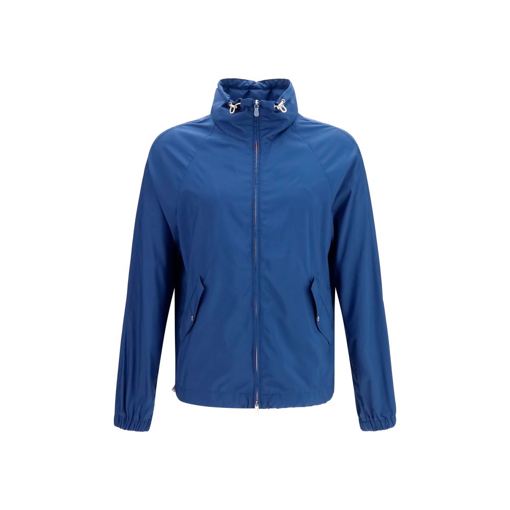 Brunello Cucinelli Blue Polyester Shell Men's Jacket