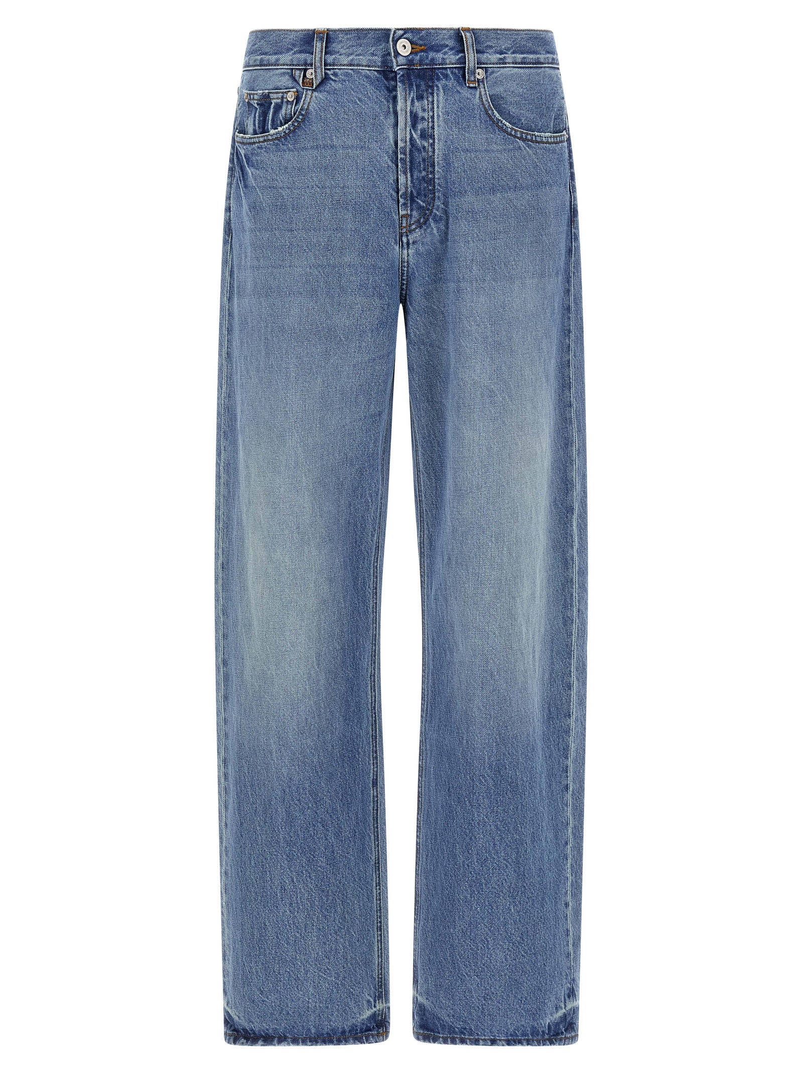 Jacquemus Blue Cotton Straight-Leg Men's Jeans