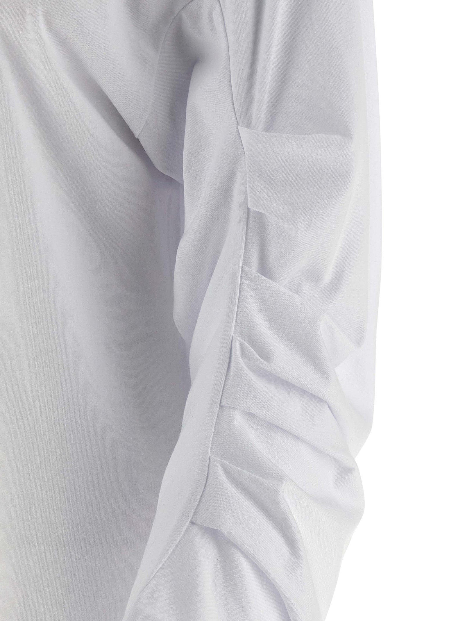 Dries Van Noten White Cotton Long Sleeve Women's T-Shirt