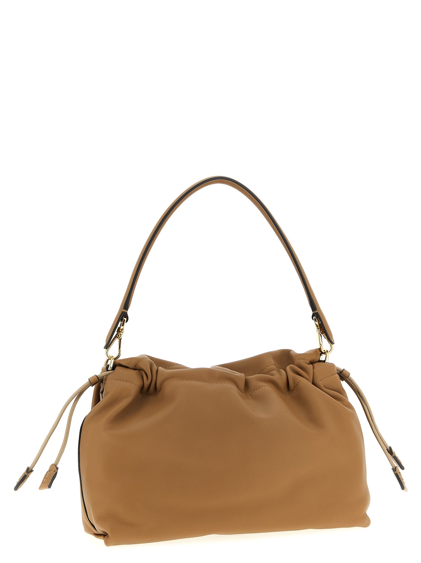 Fendi Beige Lamb Leather Shoulder Women's Bag