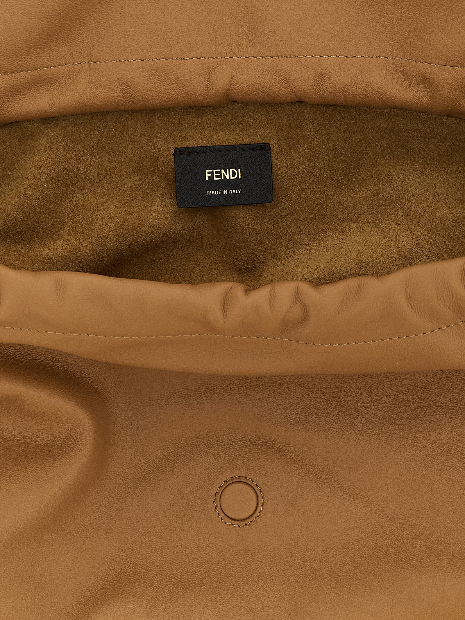 Fendi Beige Lamb Leather Shoulder Women's Bag