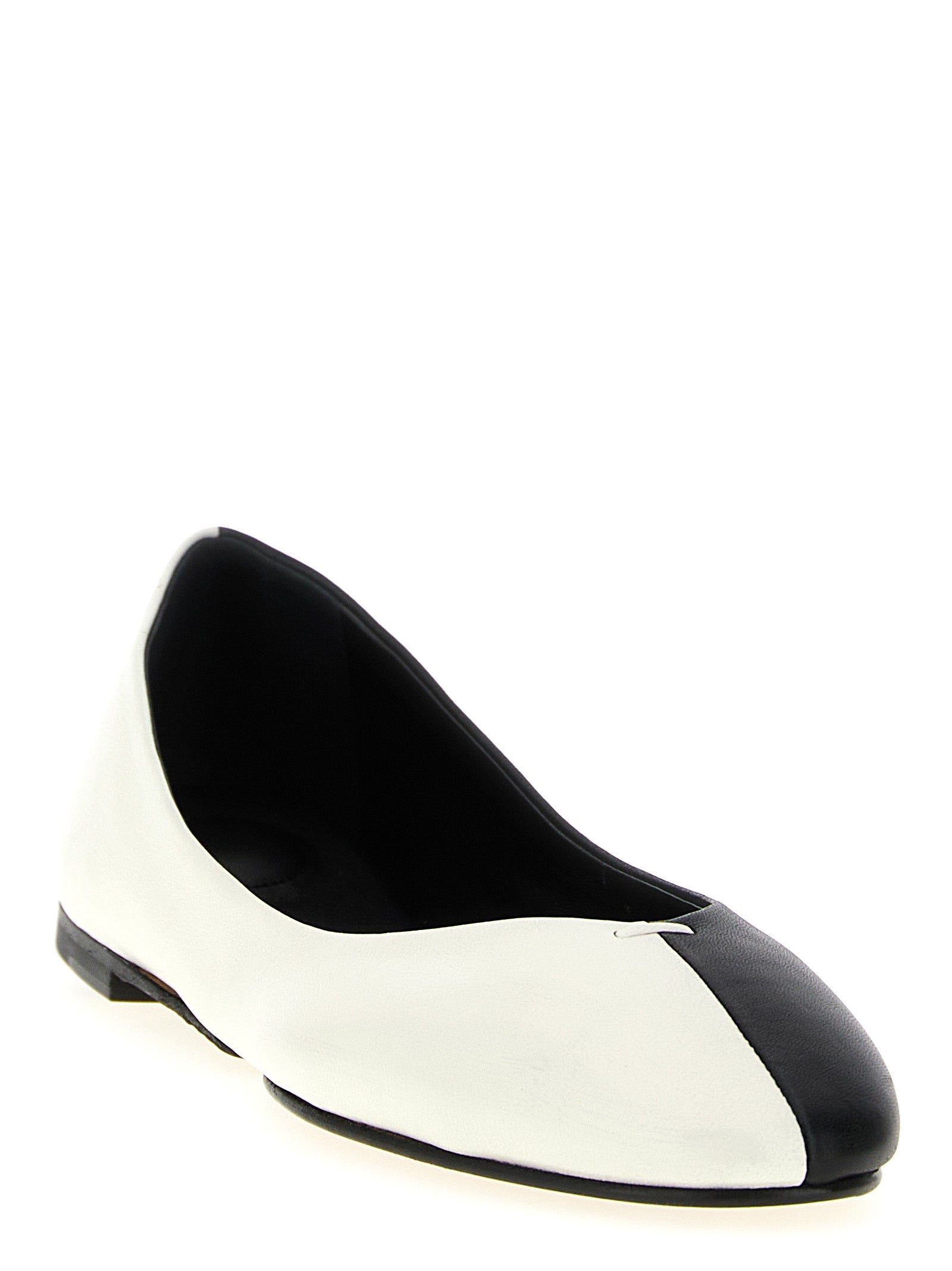 Jacquemus Bicolor Lamb Leather Ballet Women's Flats