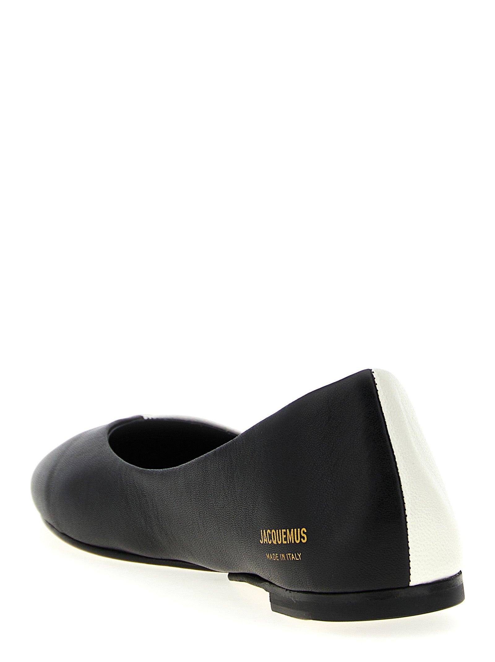 Jacquemus Bicolor Lamb Leather Ballet Women's Flats