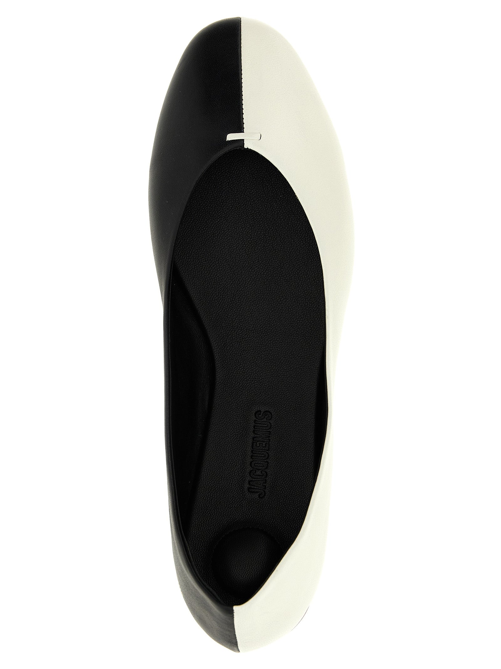 Jacquemus Bicolor Lamb Leather Ballet Women's Flats