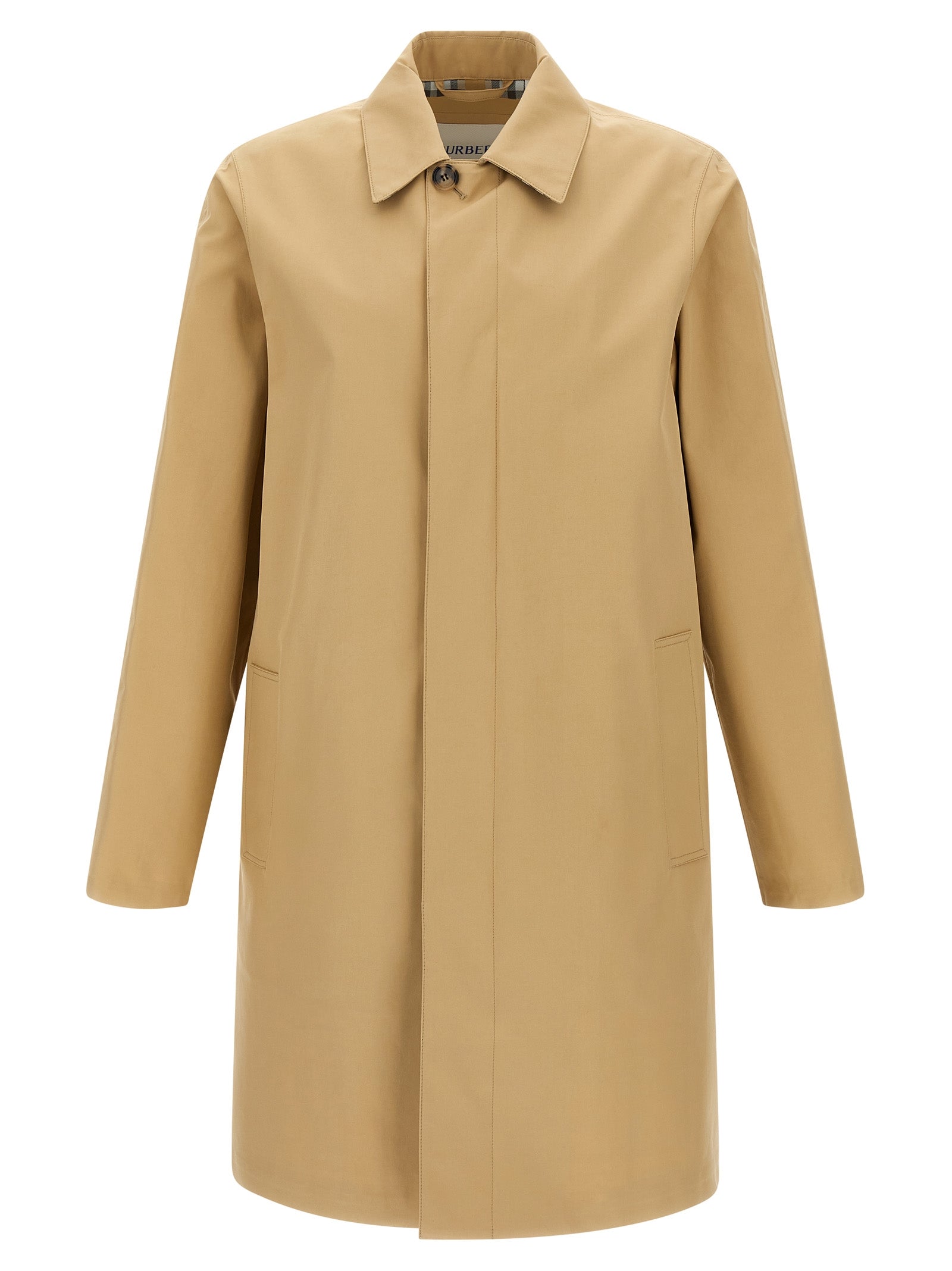 Burberry Beige Cotton Men's Coat