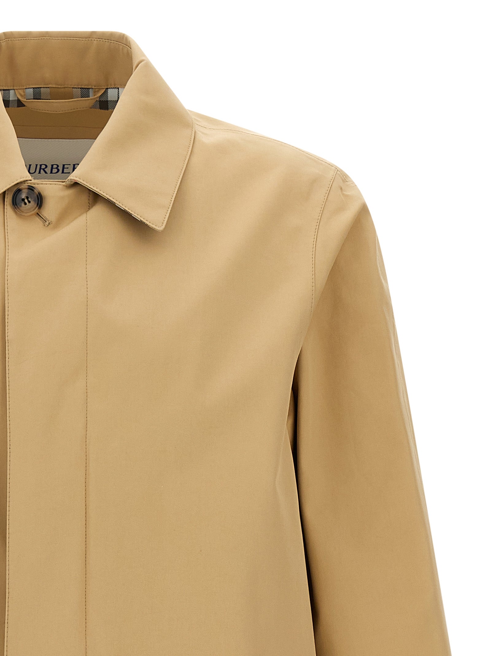 Burberry Beige Cotton Men's Coat