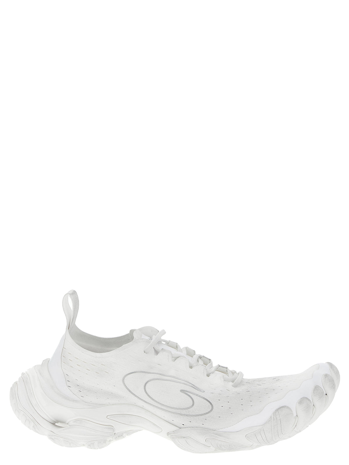 Balenciaga White Polyester Athletic Men's Sneakers