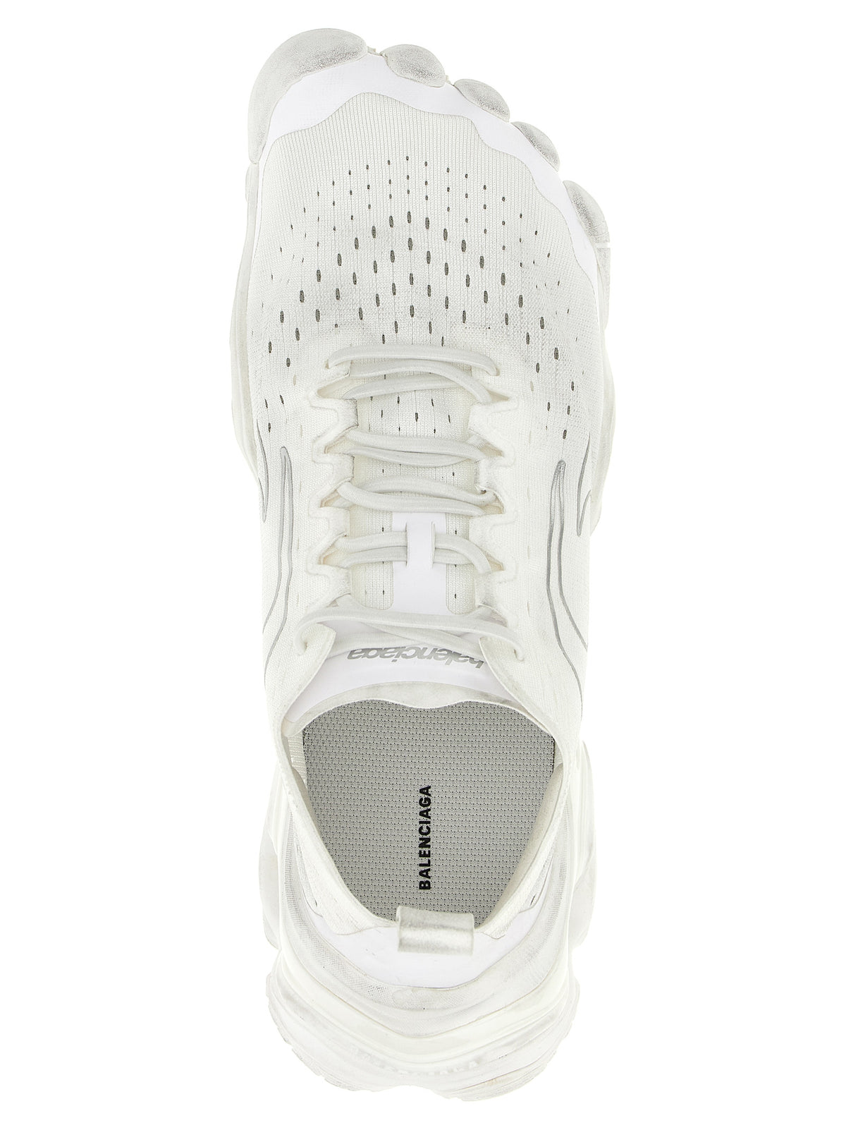 Balenciaga White Polyester Athletic Men's Sneakers