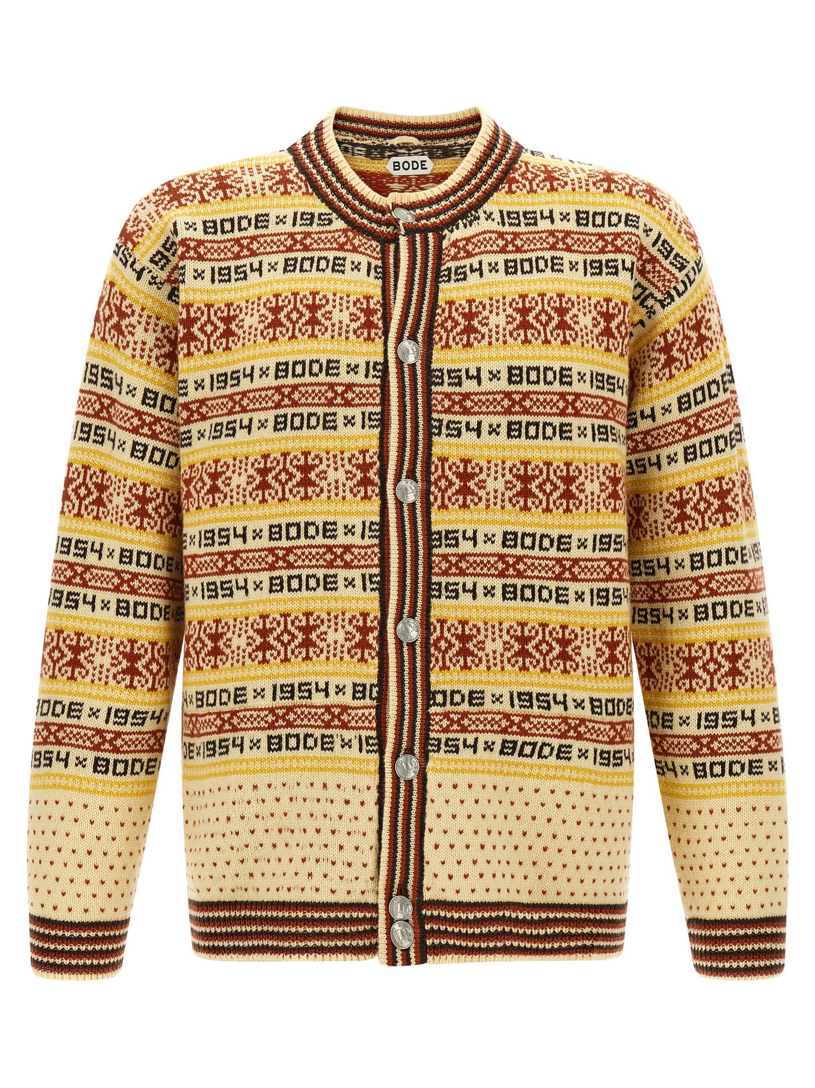 BODE Multicolor Wool Men's Cardigan
