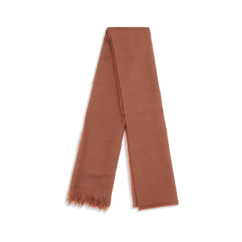 Brunello Cucinelli Orange Cashmere Women's Foulard