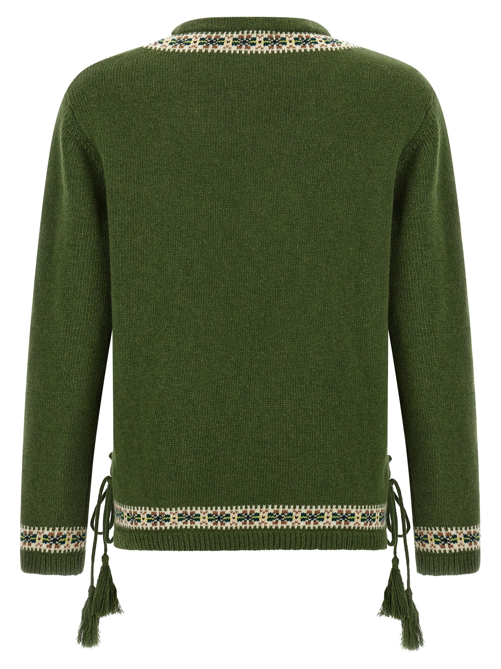 BODE Bicolor Virgin Wool Men's Cardigan
