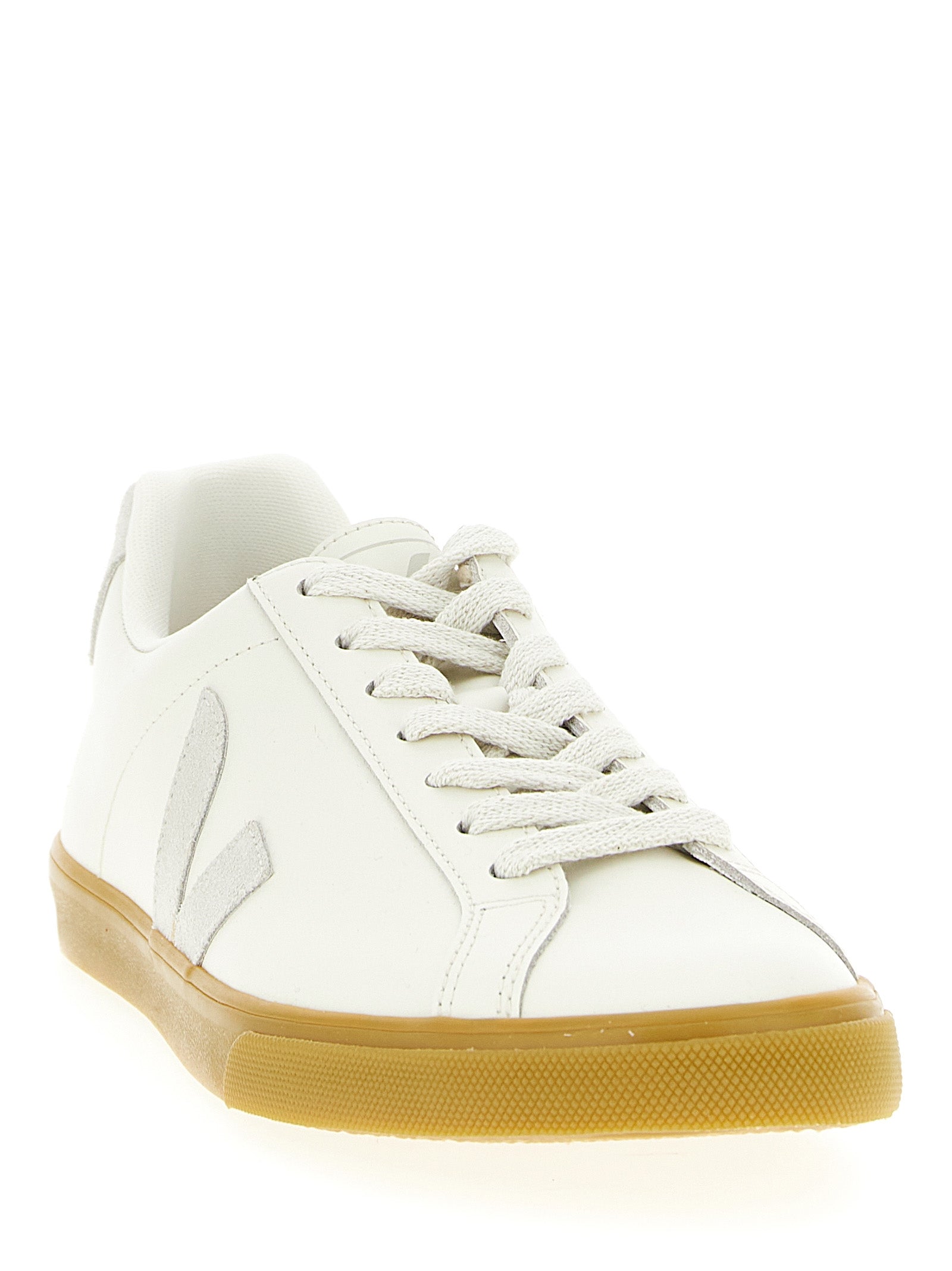 Veja Beige Calfskin Low Top Men's Sneakers