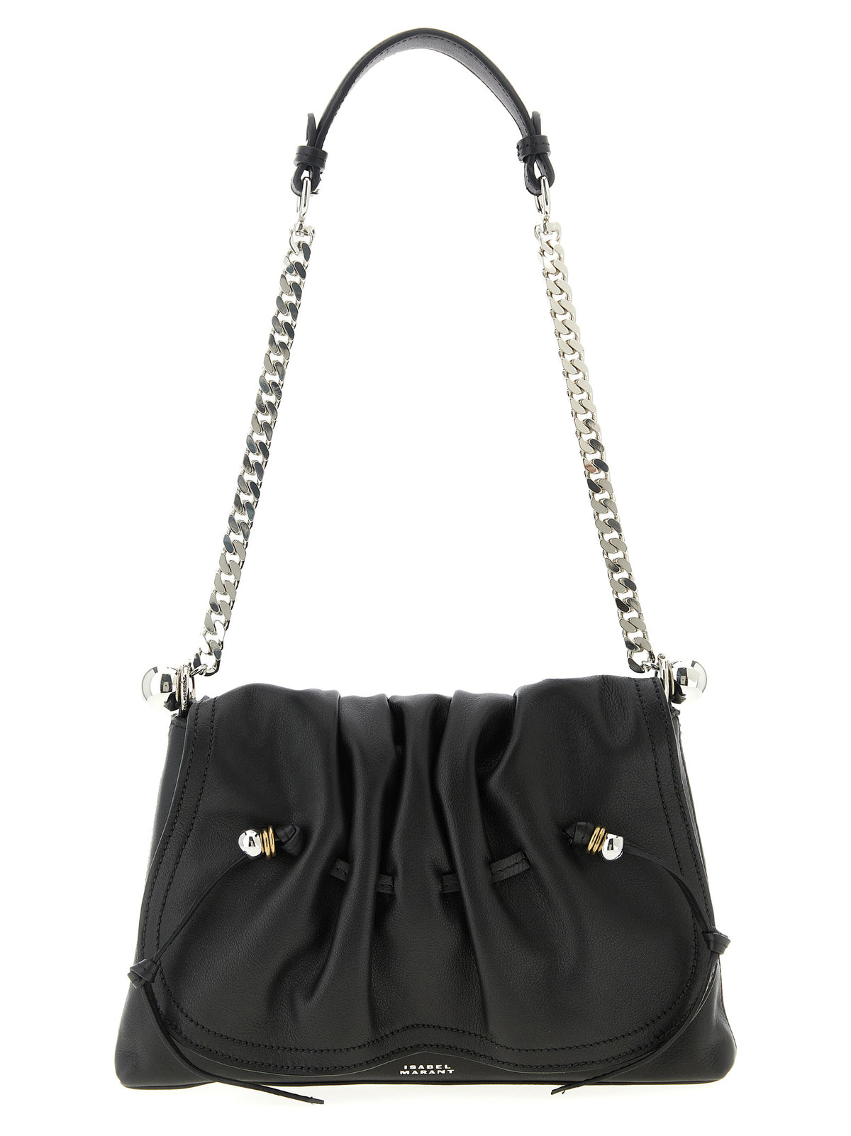 Isabel Marant Black Calfskin Shoulder Women's Bag