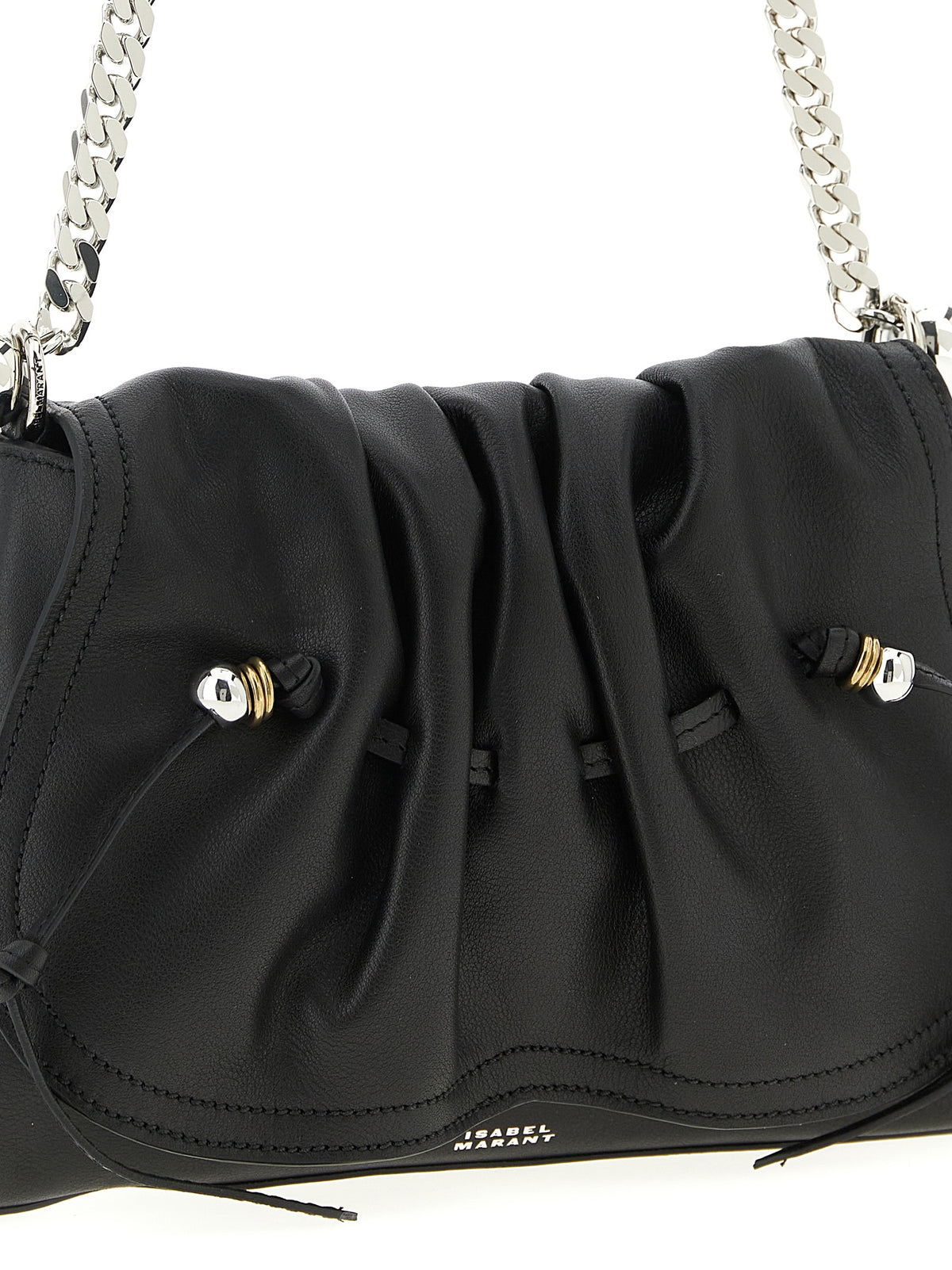 Isabel Marant Black Calfskin Shoulder Women's Bag