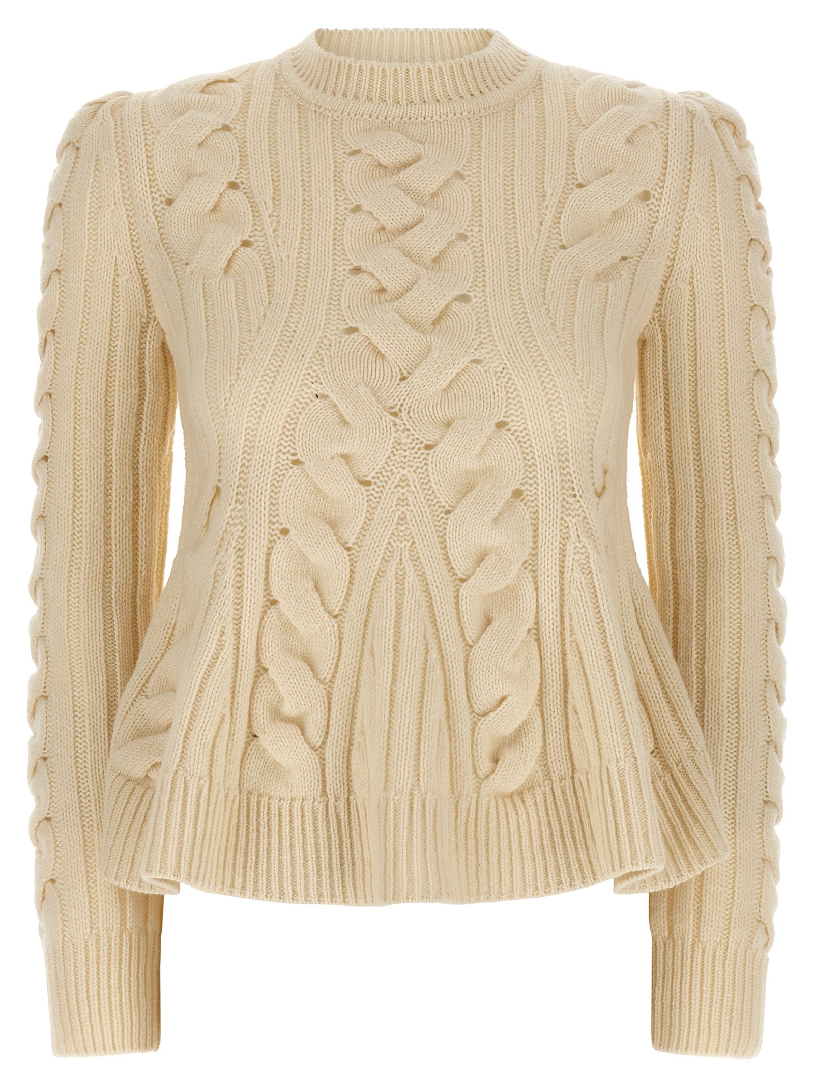 Alexander McQueen Beige Wool Women's Cardigan