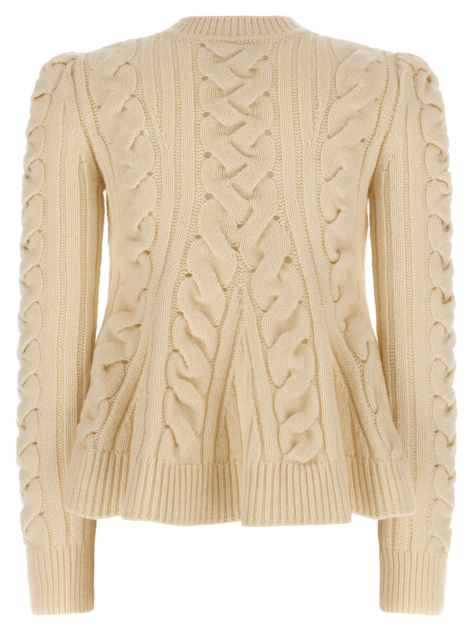 Alexander McQueen Beige Wool Women's Cardigan
