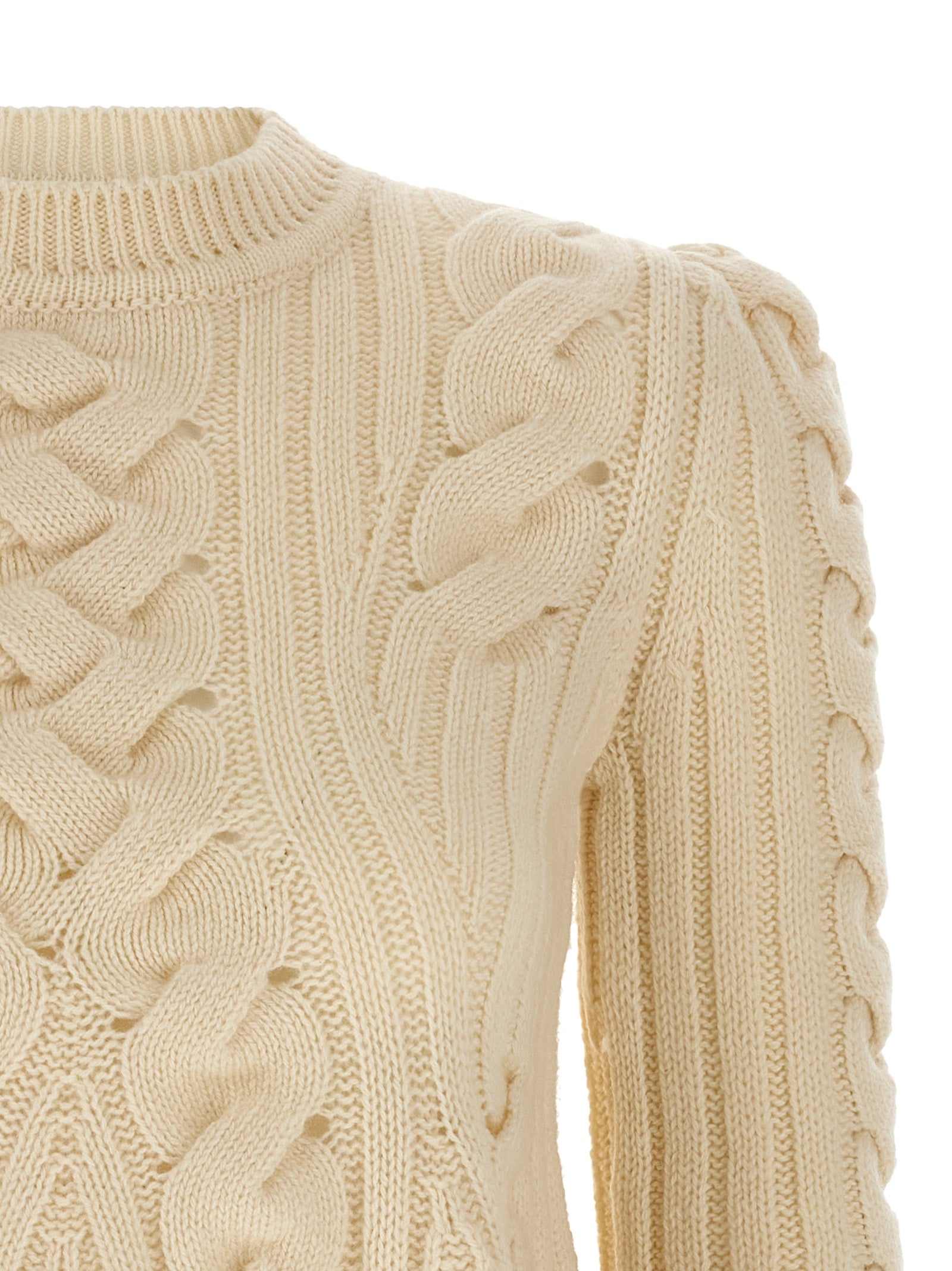 Alexander McQueen Beige Wool Women's Cardigan