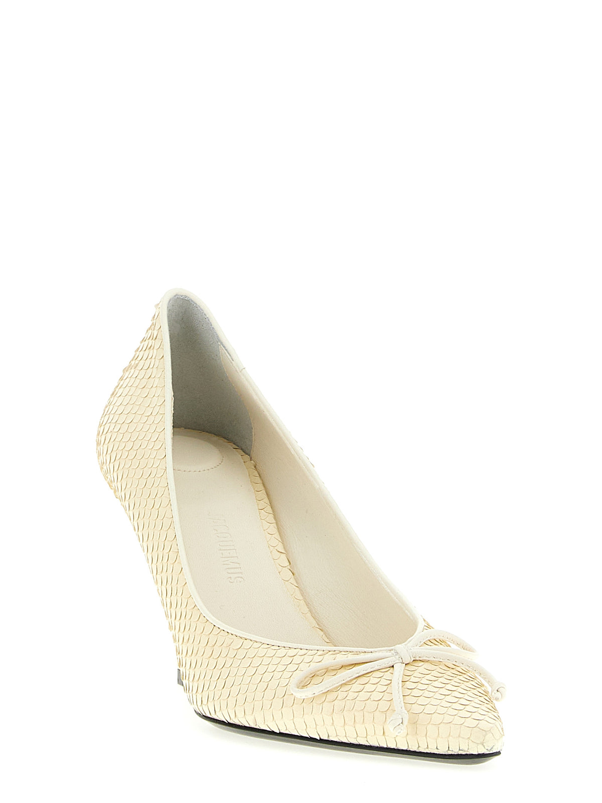 Jacquemus Beige Calfskin High Heel Women's Pumps