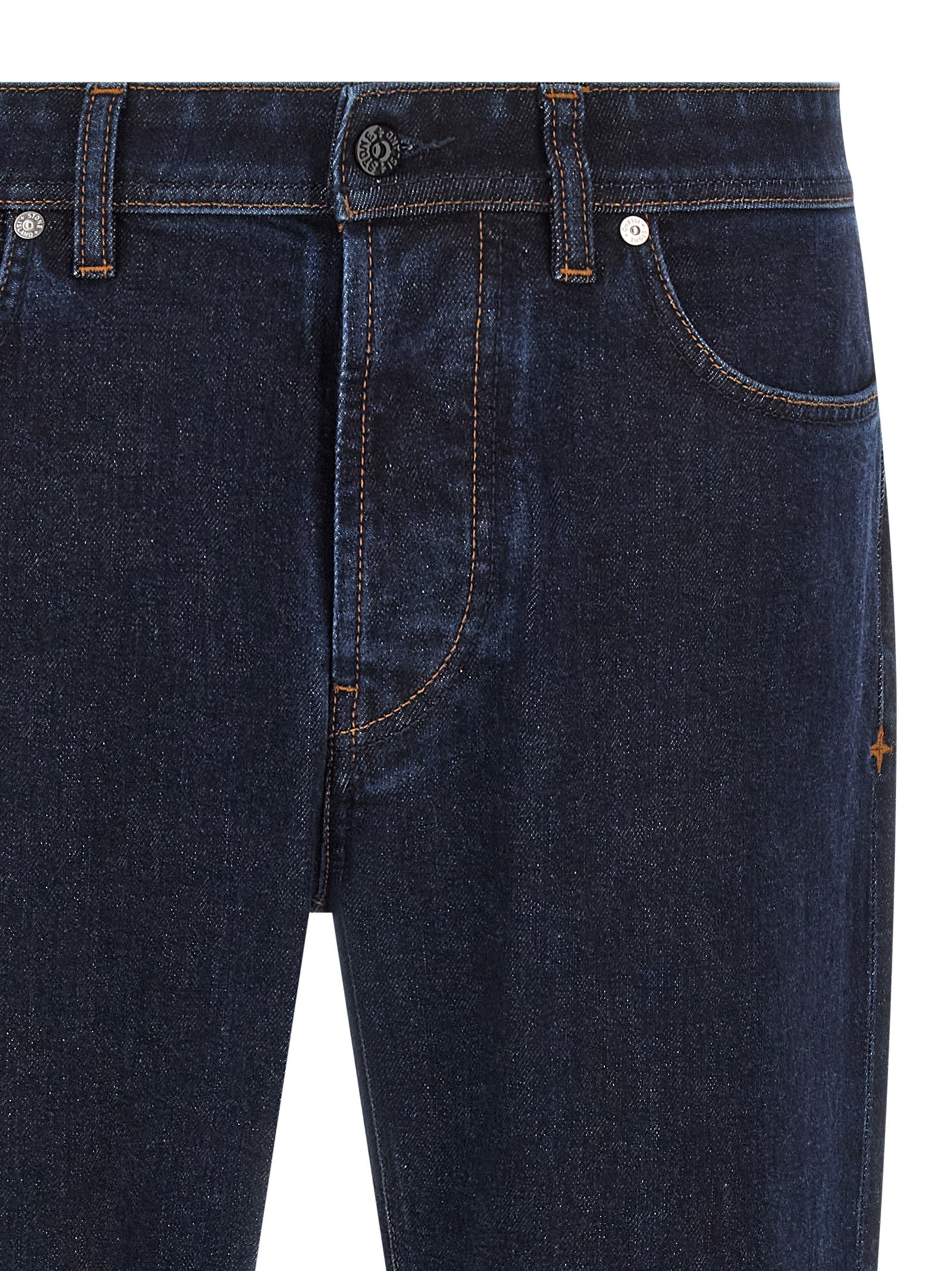 Stone Island Blue Cotton Straight-Leg Men's Jeans