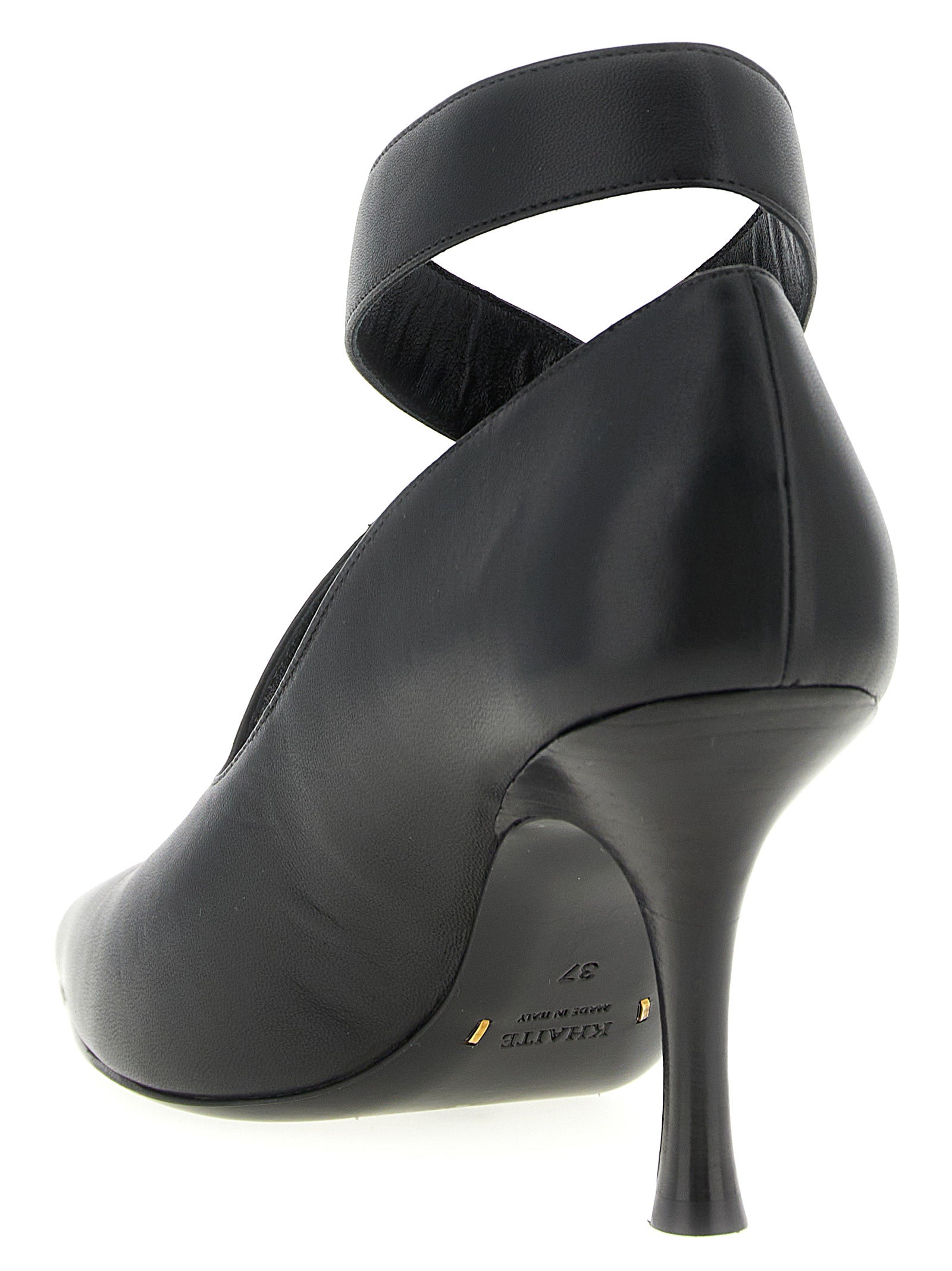 Khaite Black Lamb Leather High Heel Women's Pumps