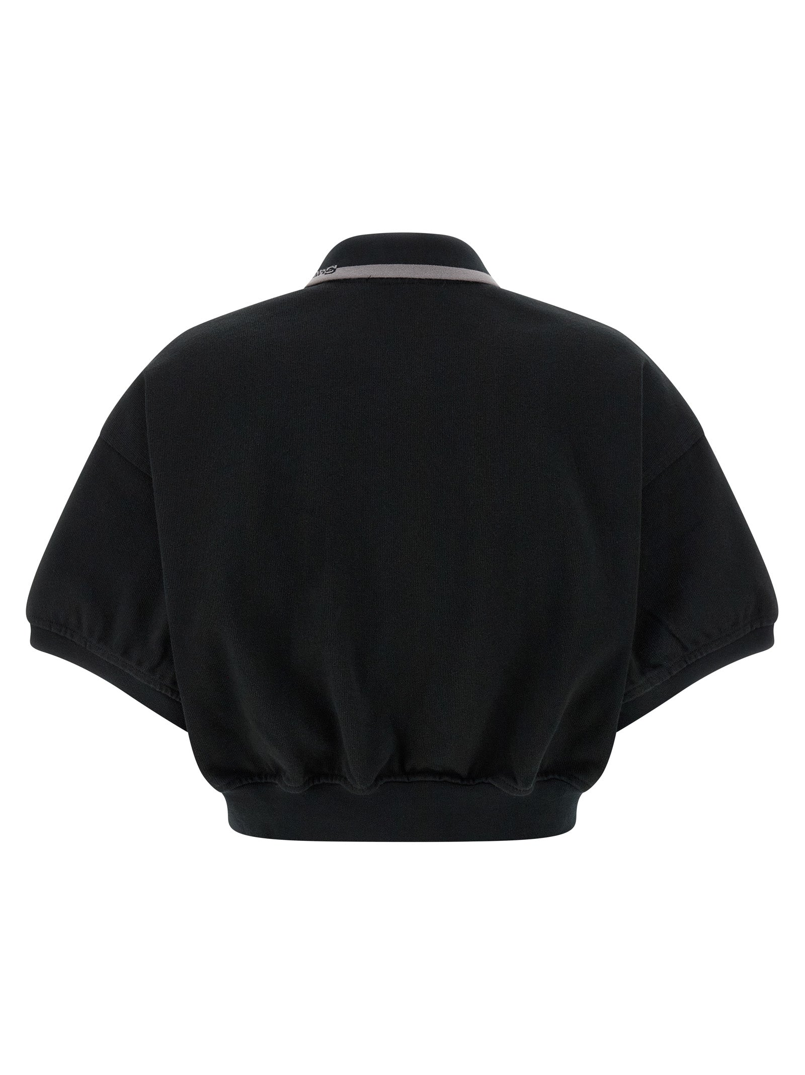 T BY ALEXANDER WANG Black Cotton Polo Women's Shirt