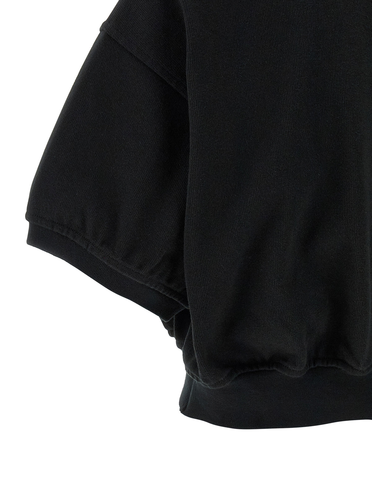 T BY ALEXANDER WANG Black Cotton Polo Women's Shirt