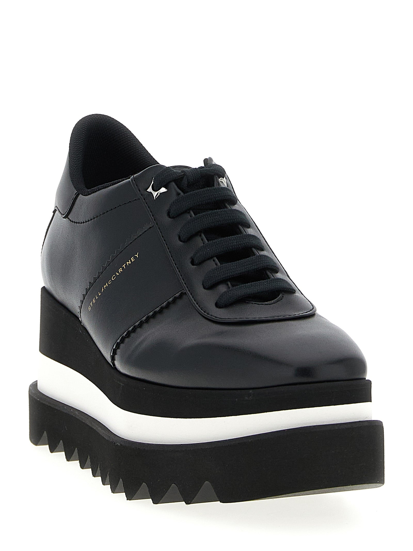 Stella McCartney Black Polyethylene Wedge Women's Sandals