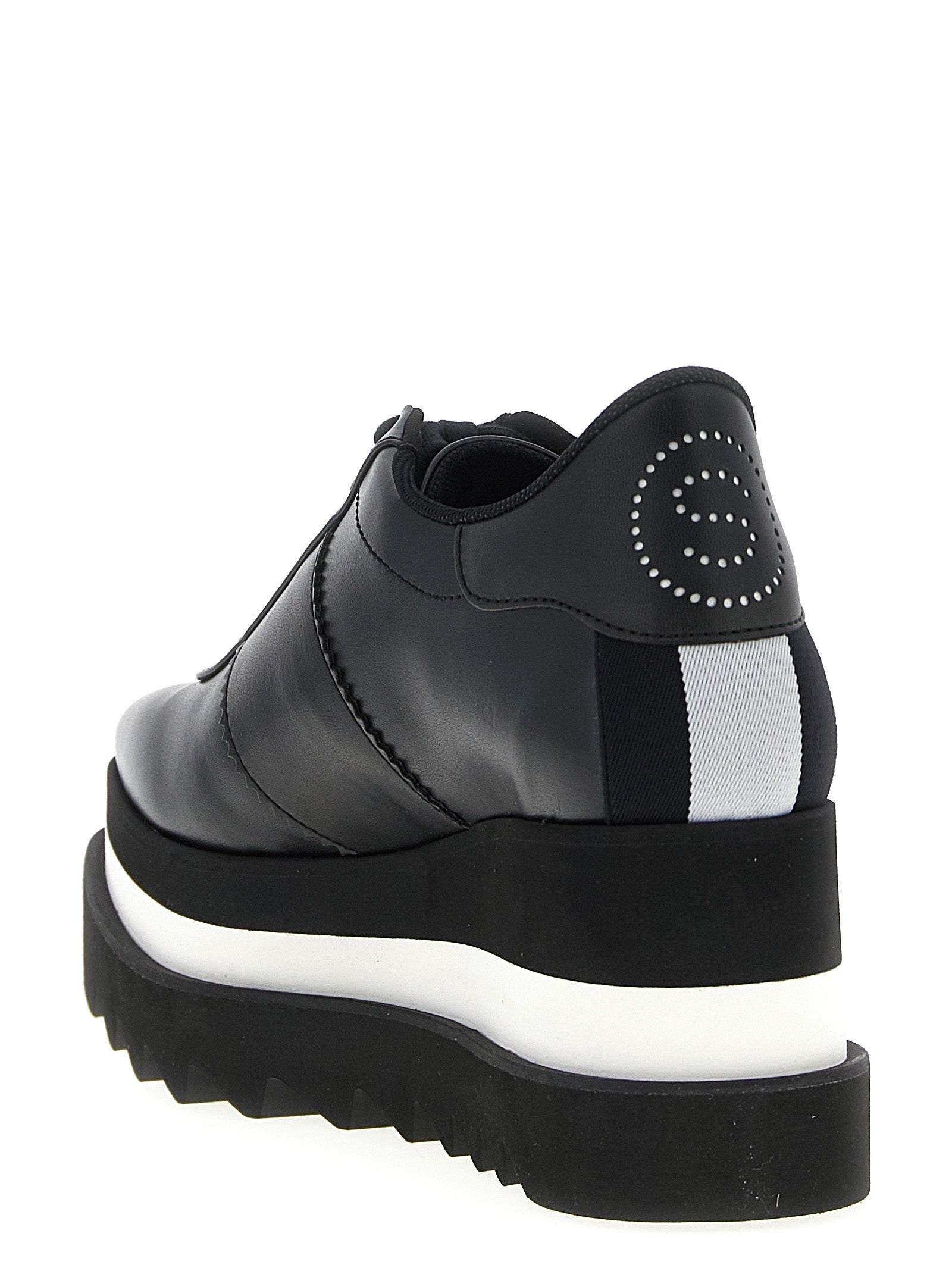 Stella McCartney Black Polyethylene Wedge Women's Sandals