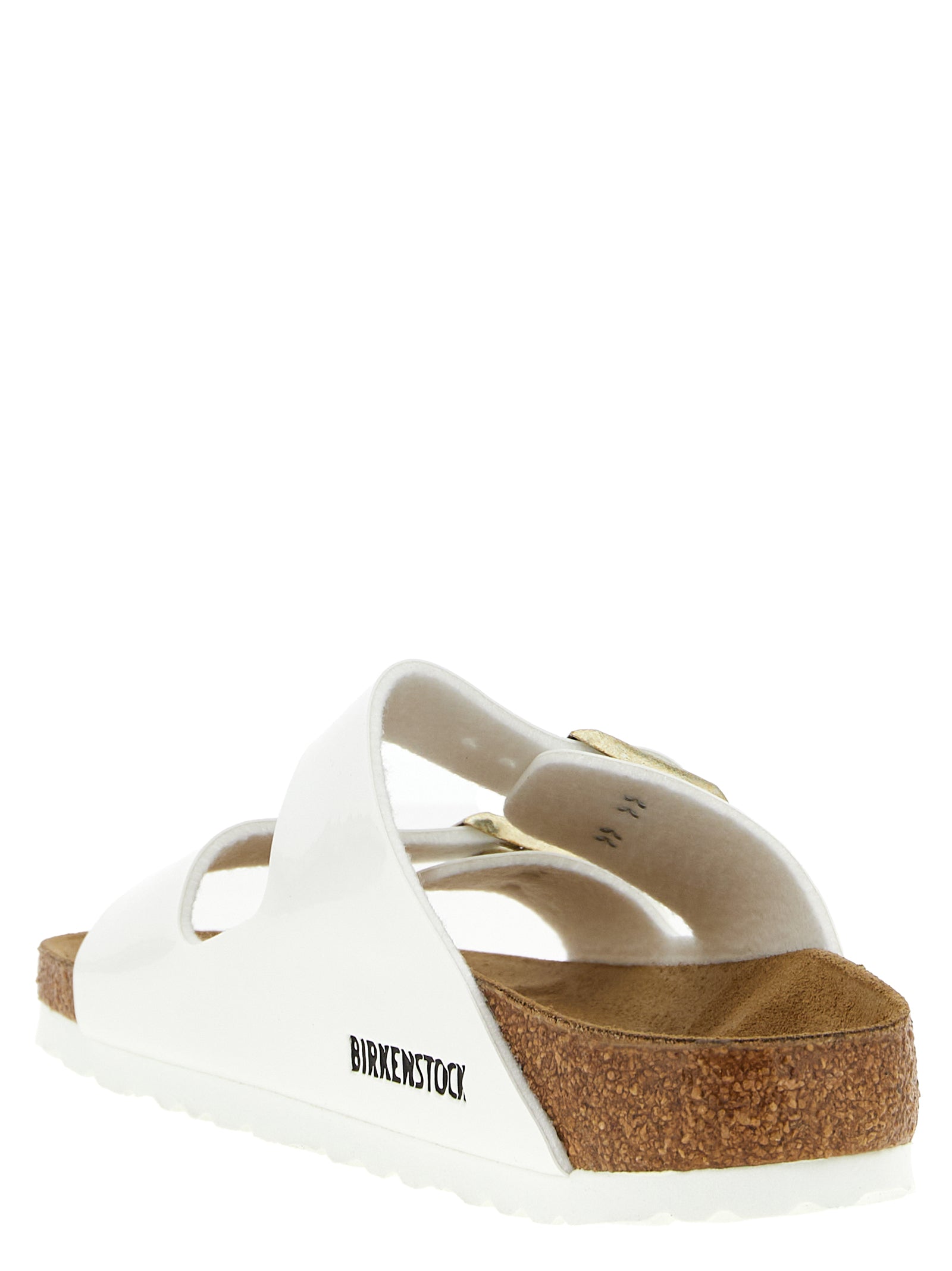 Birkenstock White Artificial Leather Women's Slides