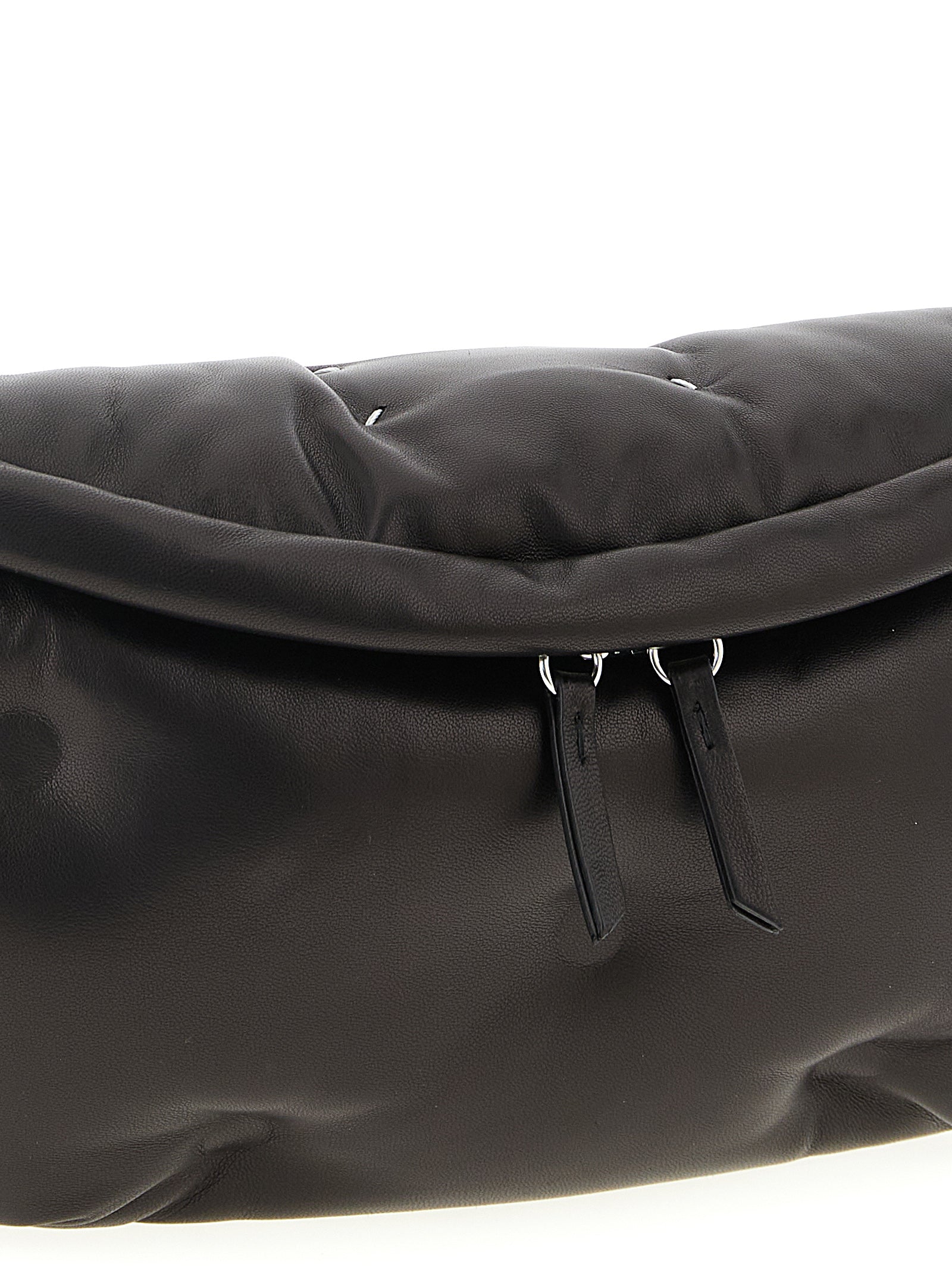 Maison Margiela Black Lambskin Crossbody Men's Bag