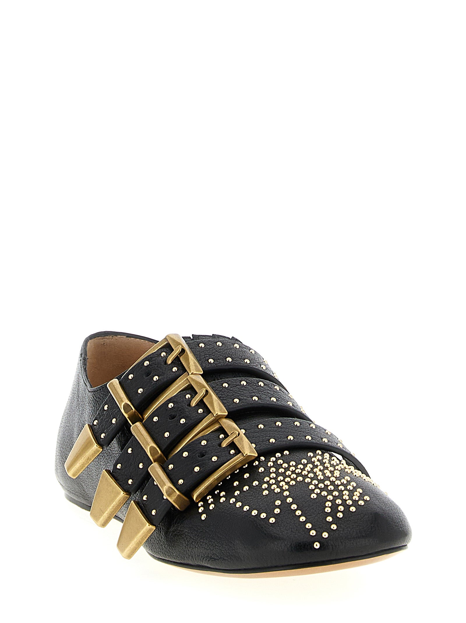 Chloé Black Lamb Leather Ballet Women's Flats