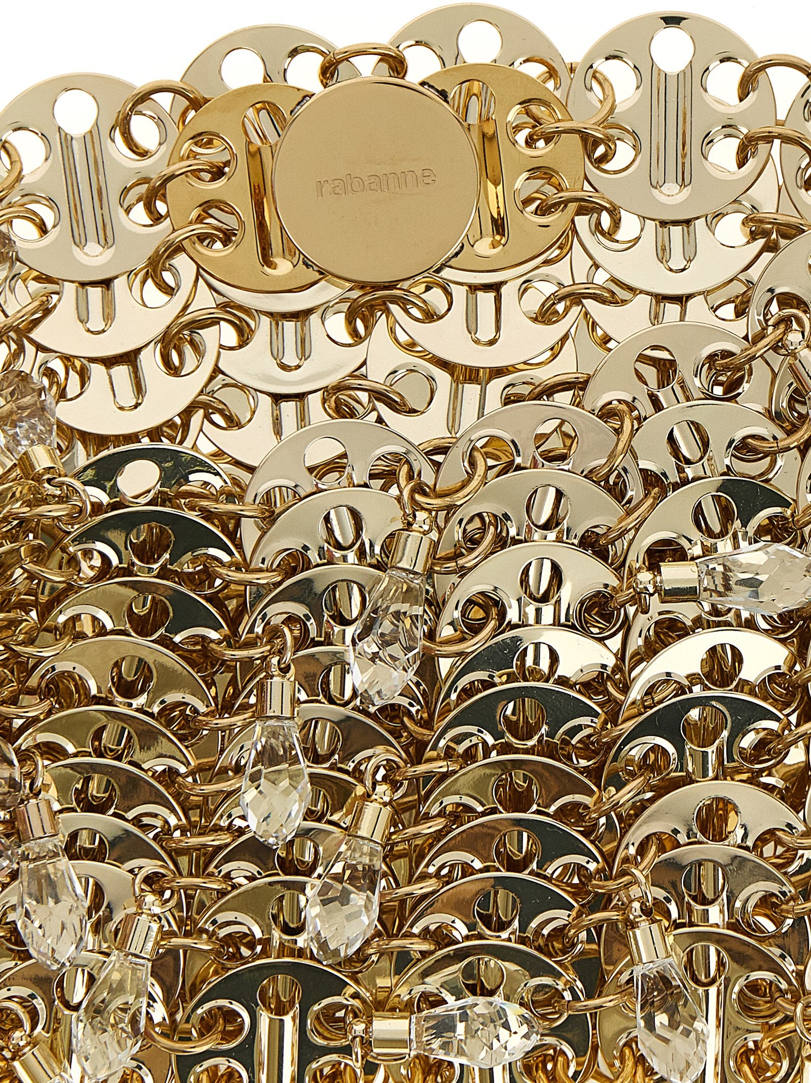 Paco Rabanne Gold Brass Shoulder Women's Bag