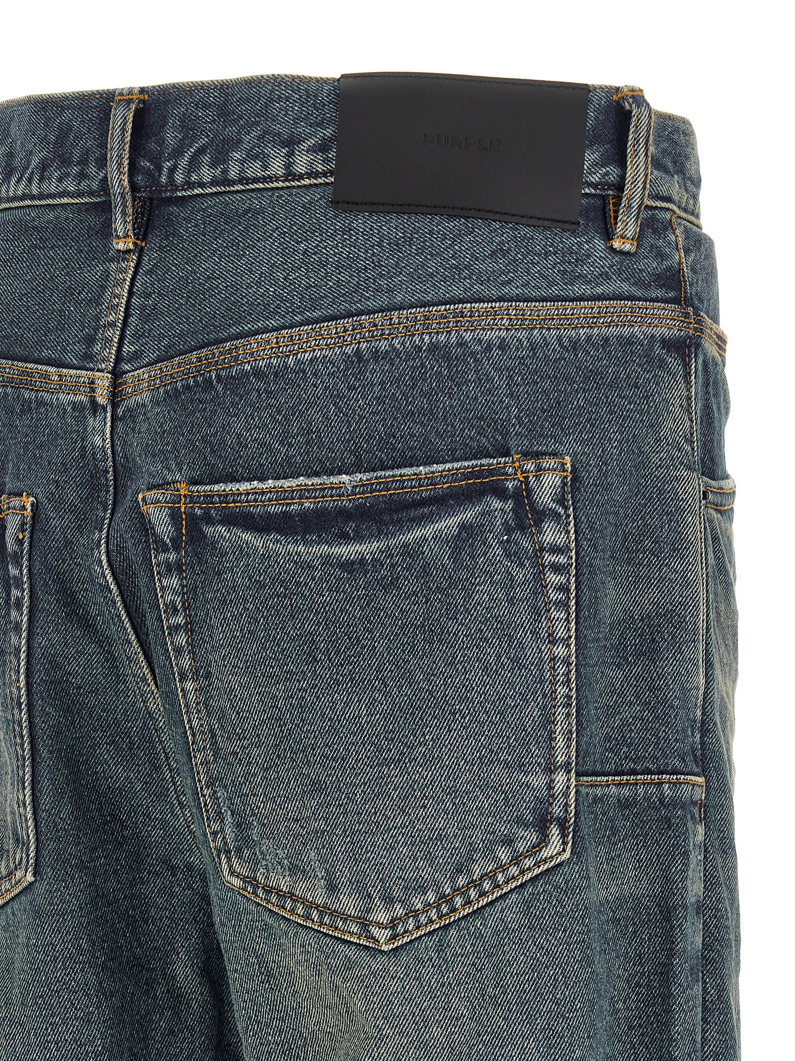 PURPLE Blue Cotton Jeans Men's Denim