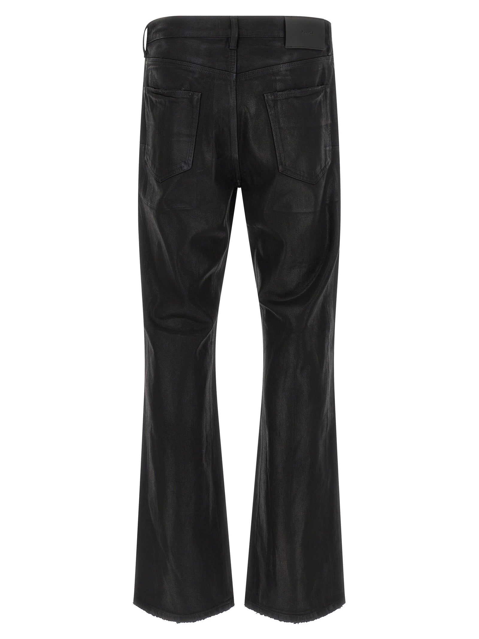 PURPLE Black Cotton Flared Men's Jeans