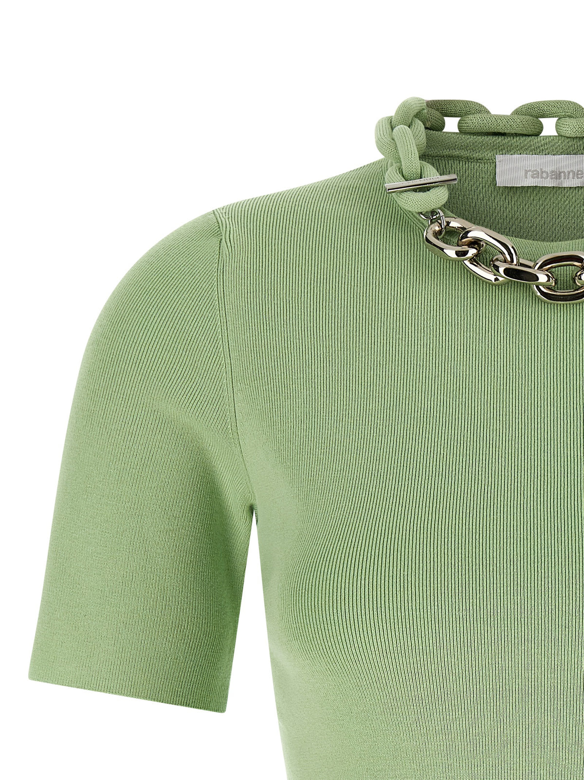 Paco Rabanne Bicolor Textile Women's T-Shirt