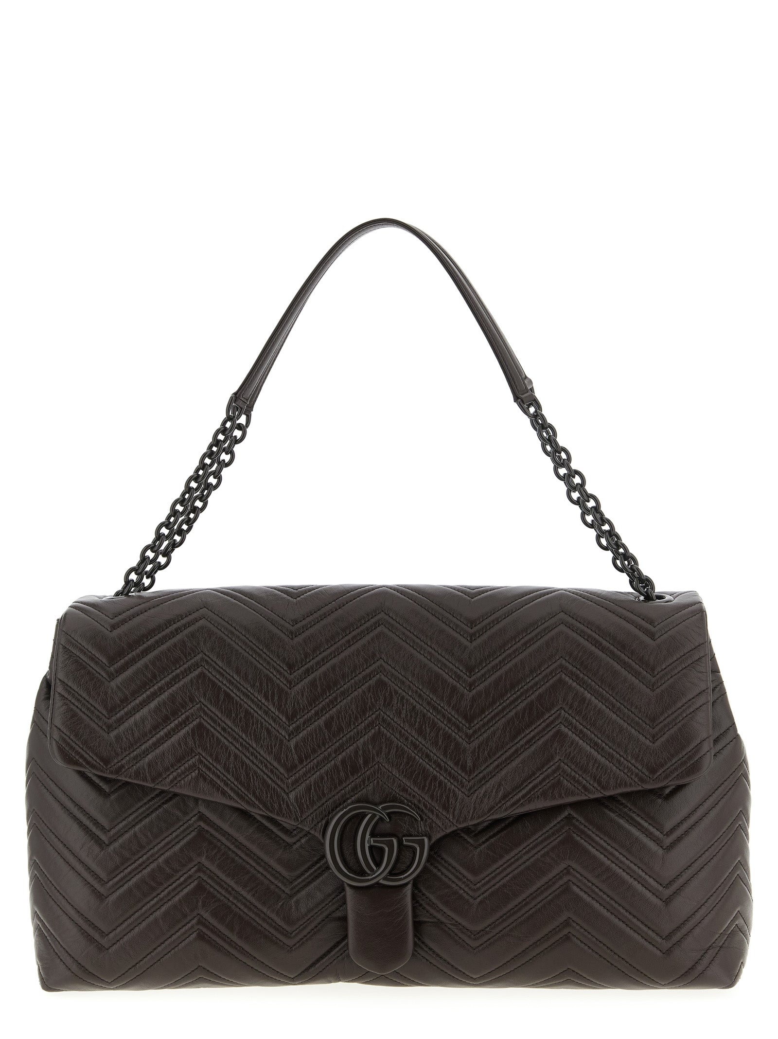 Gucci Brown Calfskin Shoulder Women's Bag