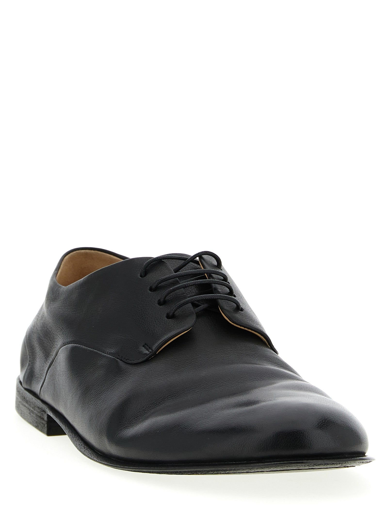 Marsell Black Calfskin Oxfords And Men's Derbies