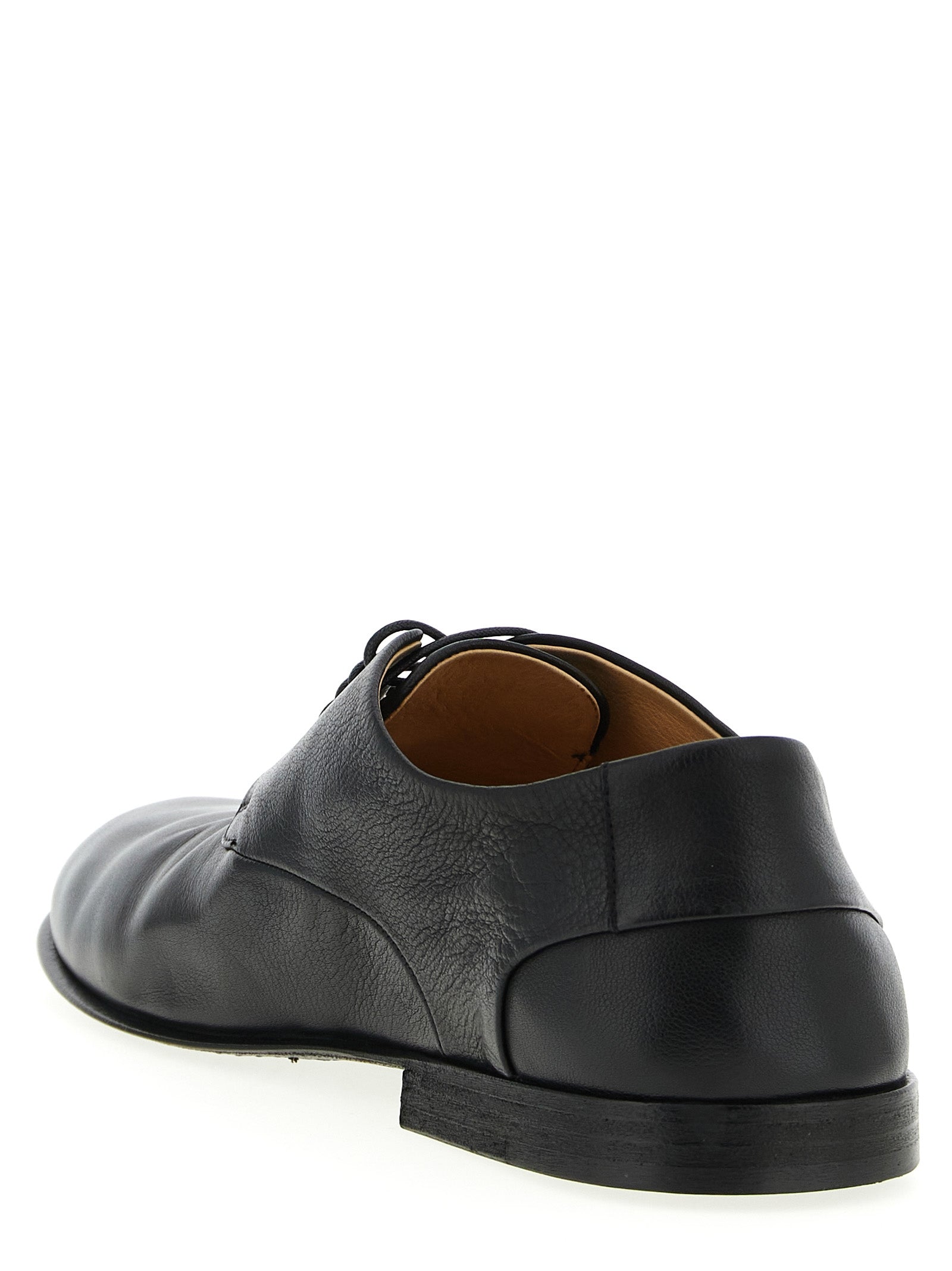 Marsell Black Calfskin Oxfords And Men's Derbies