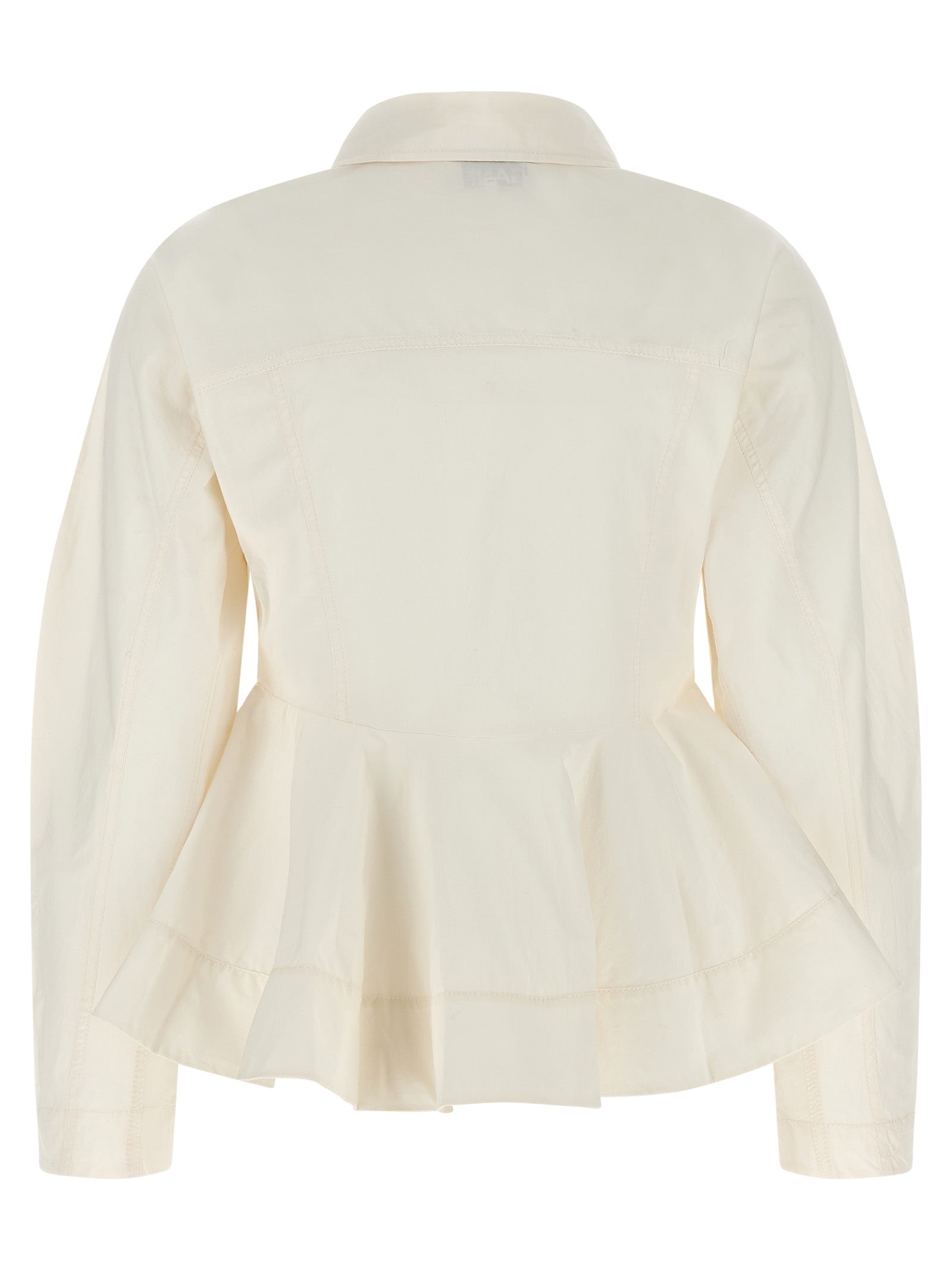 Ganni White Cotton Women's Blouse