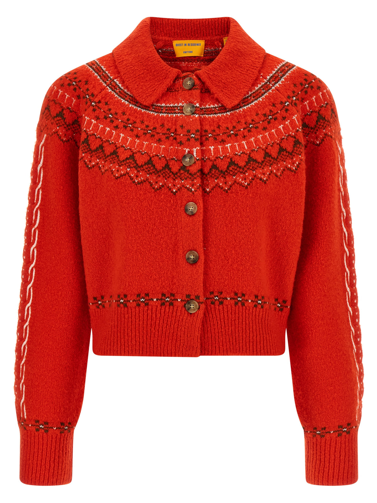 Guest in Residence Red Wool Women's Cardigan