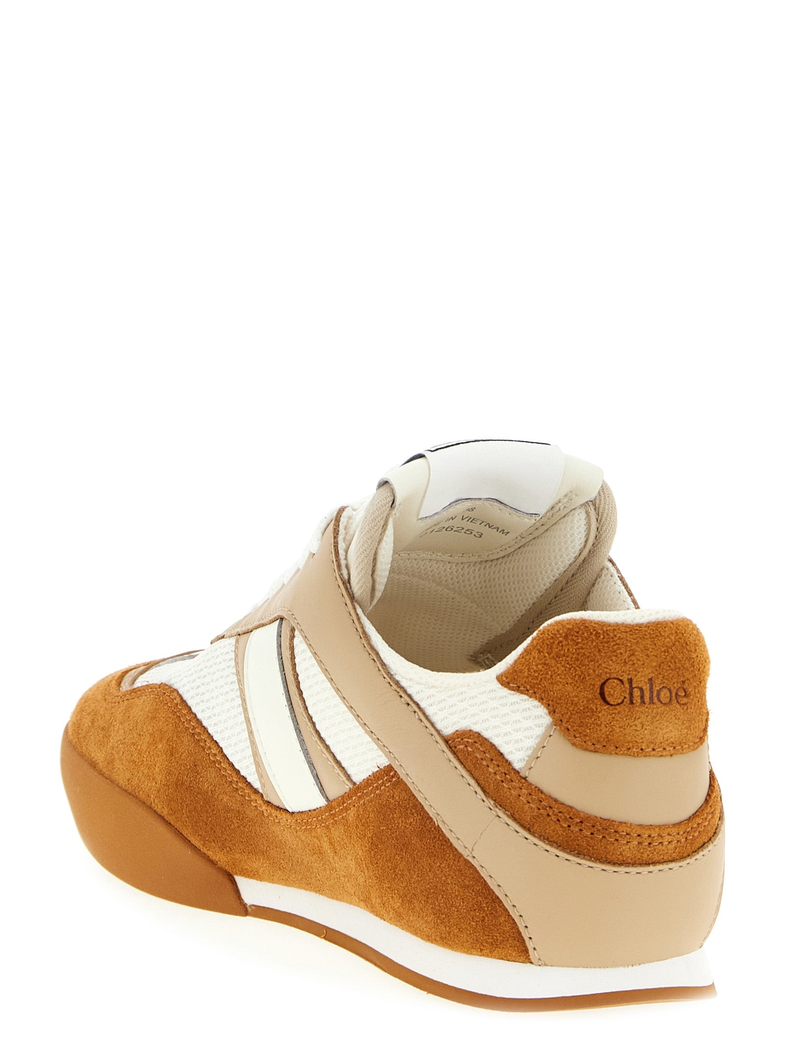 Chloé Beige Polyester Low Top Women's Sneakers
