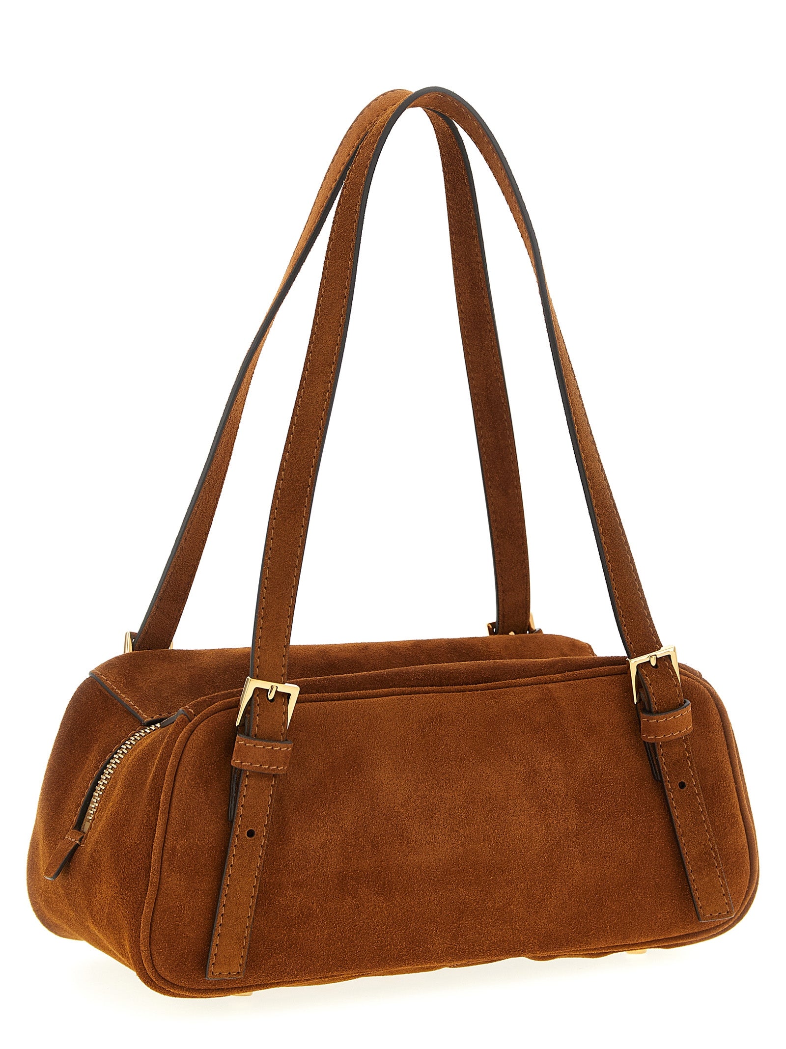 Versace Brown Calfskin Shoulder Women's Bag