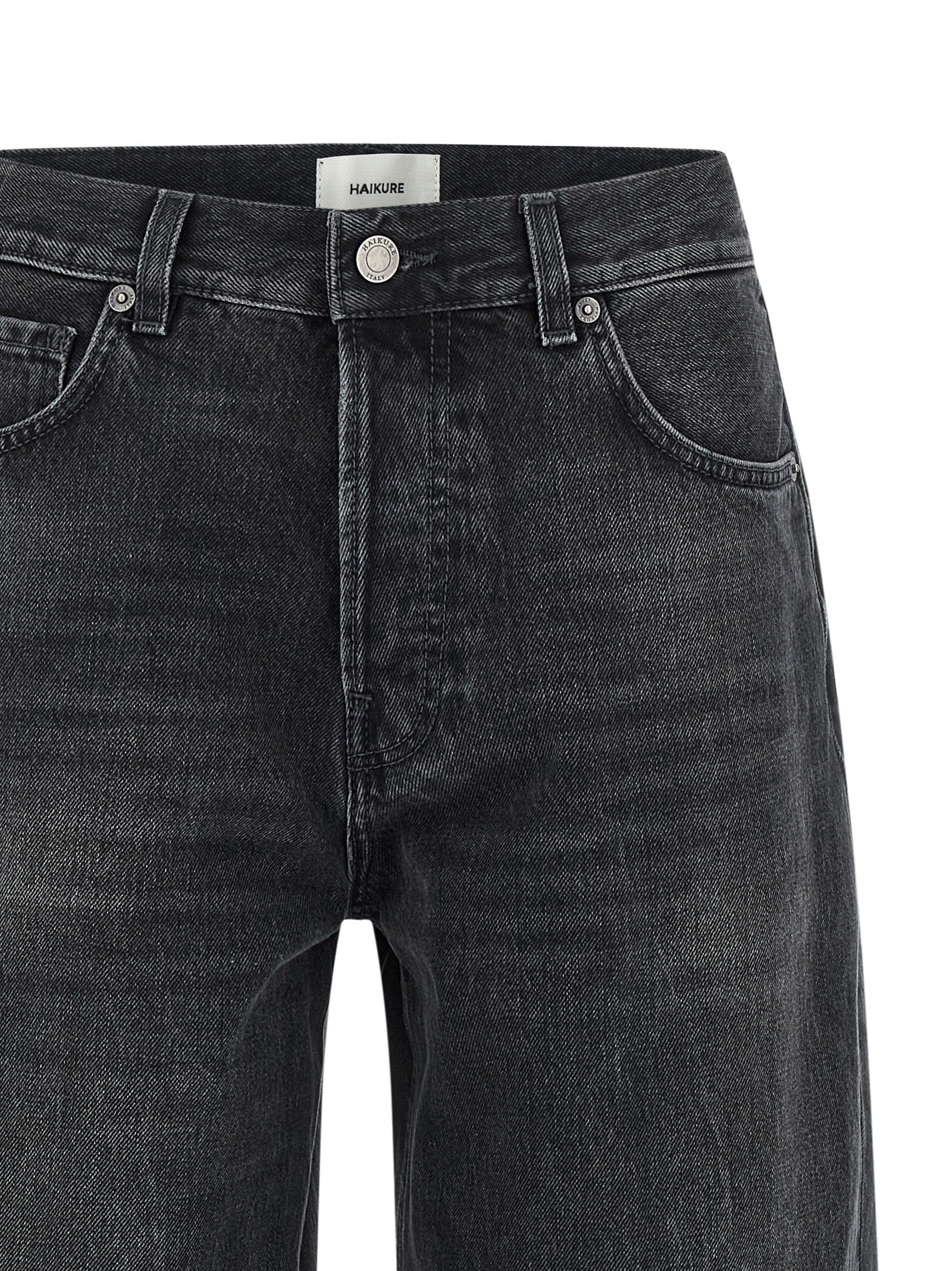Haikure Black Cotton High-Waisted Women's Jean