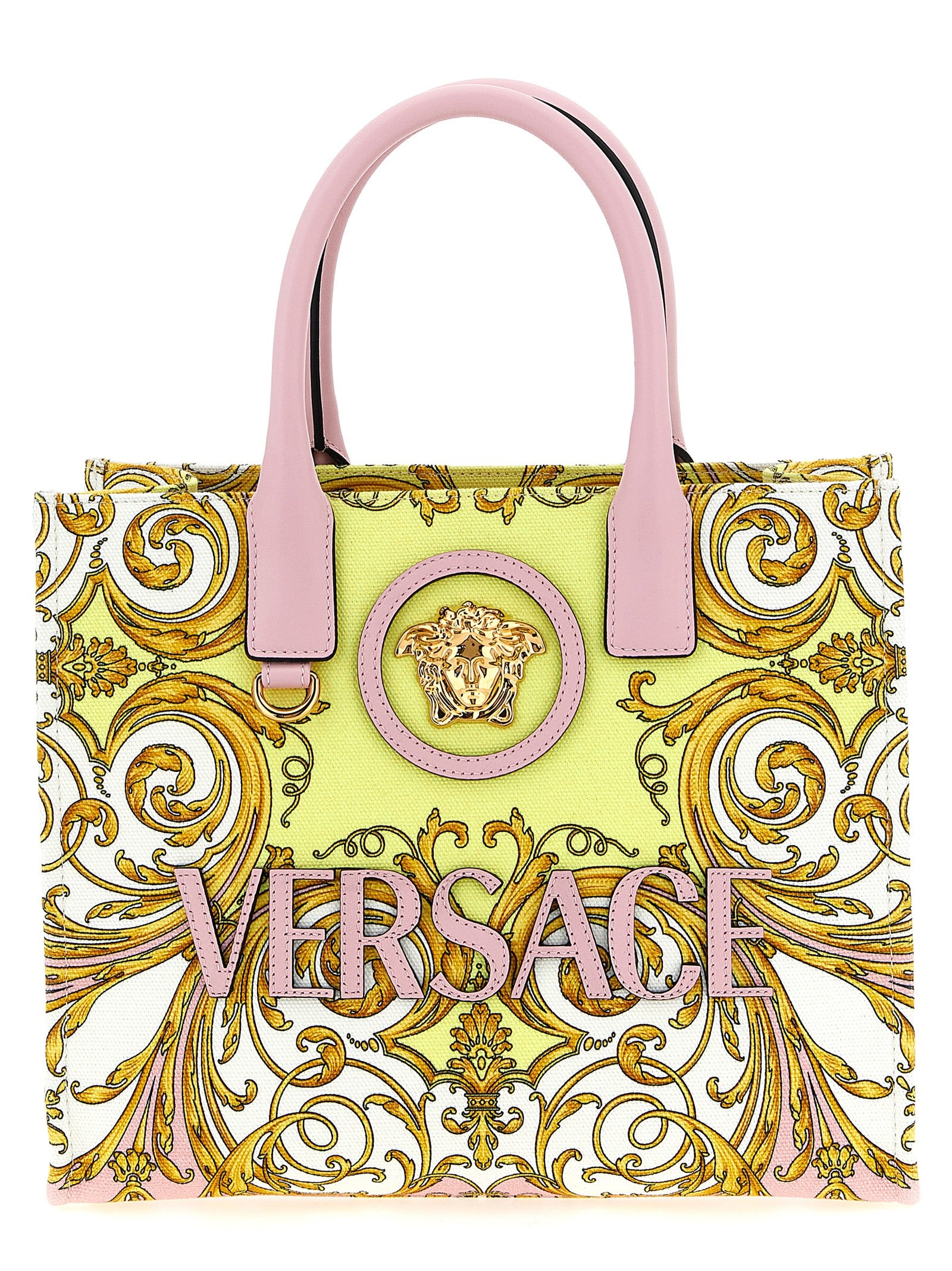 Versace Multicolor Cotton Tote Women's Bag