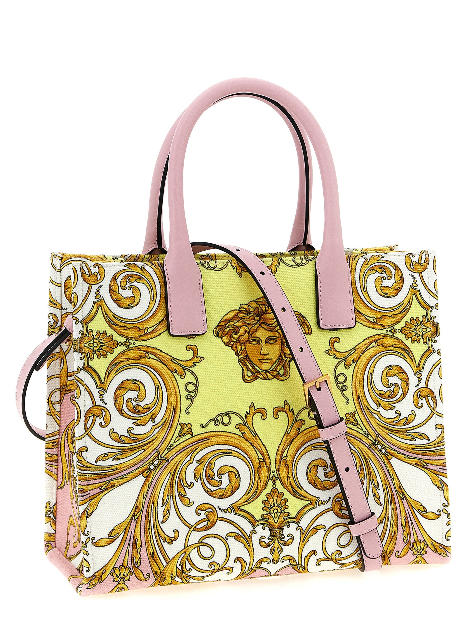 Versace Multicolor Cotton Tote Women's Bag