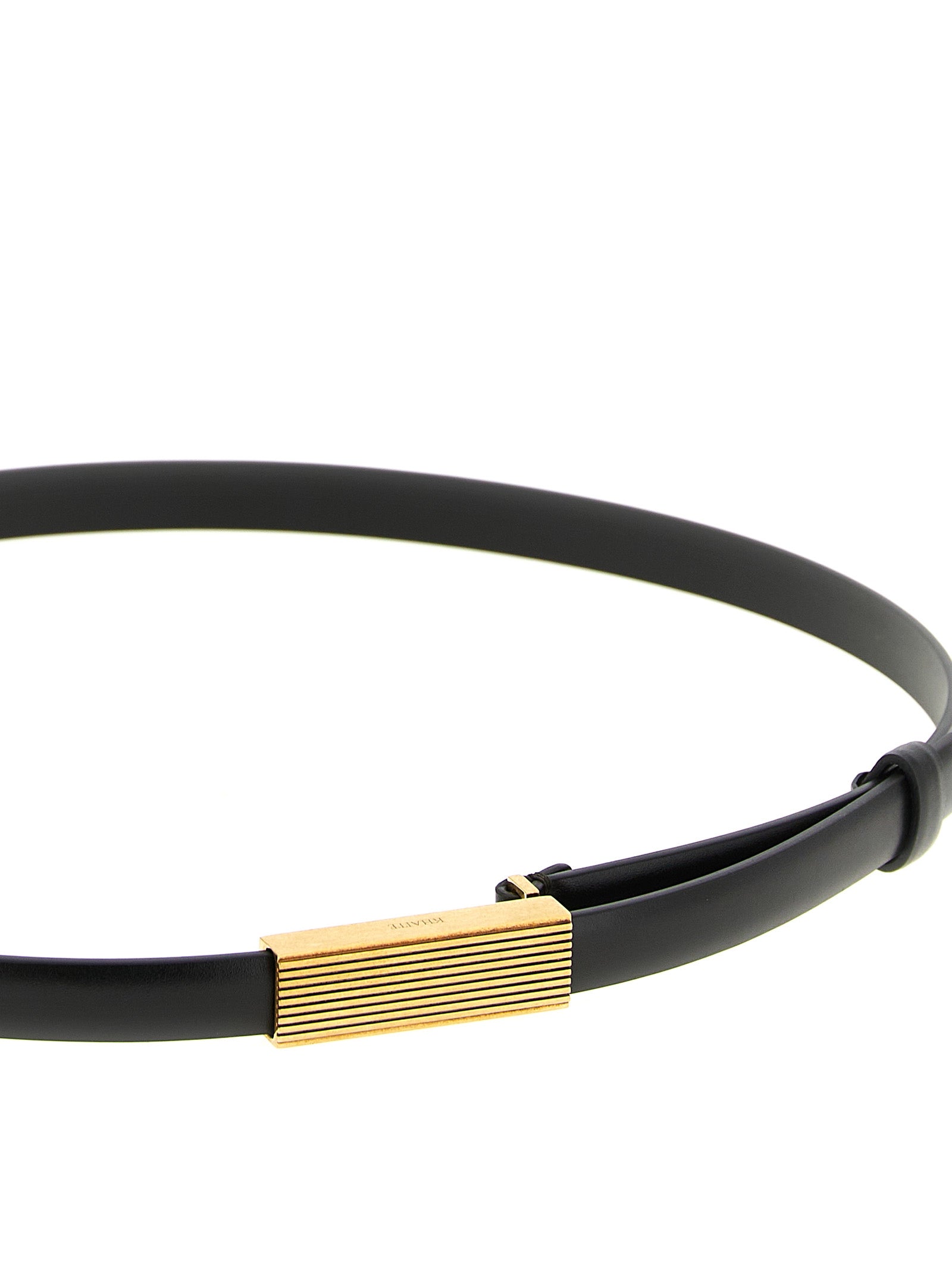 Khaite Black Calfskin Thin Women's Belt