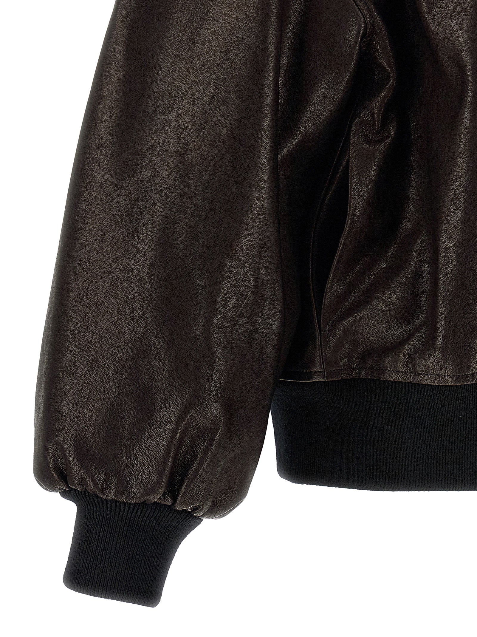 Khaite Brown Lamb Leather Leather Women's Jacket
