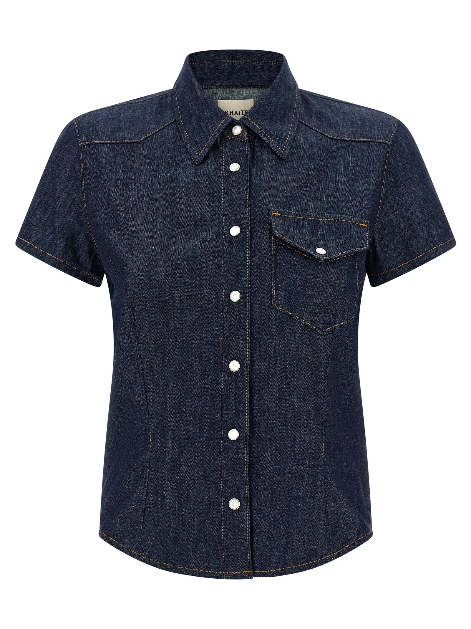 Khaite Blue Cotton Women's Blouse