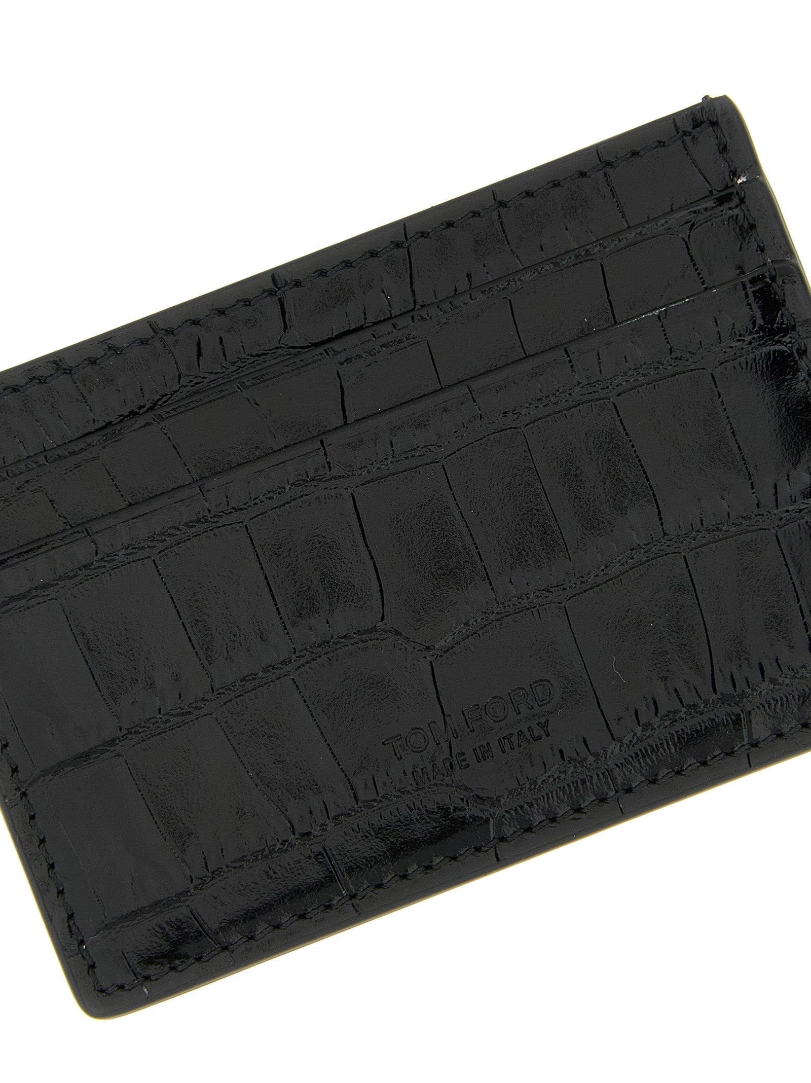 Tom Ford Black Calfskin Men's Cardholder